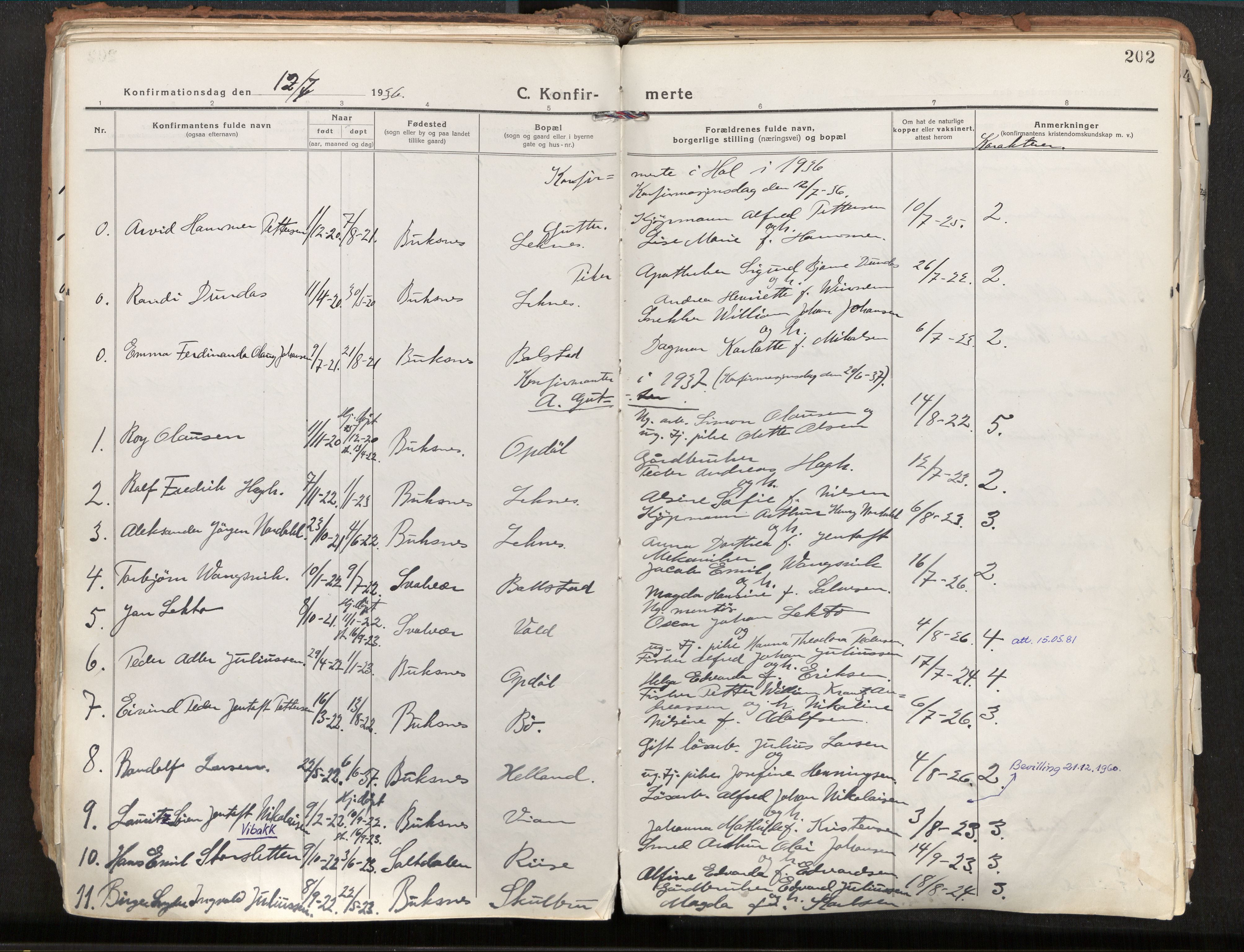 Ministerialprotokoller, klokkerbøker og fødselsregistre - Nordland, SAT/A-1459/881/L1160: Parish register (official) no. 881A13, 1919-1937, p. 202