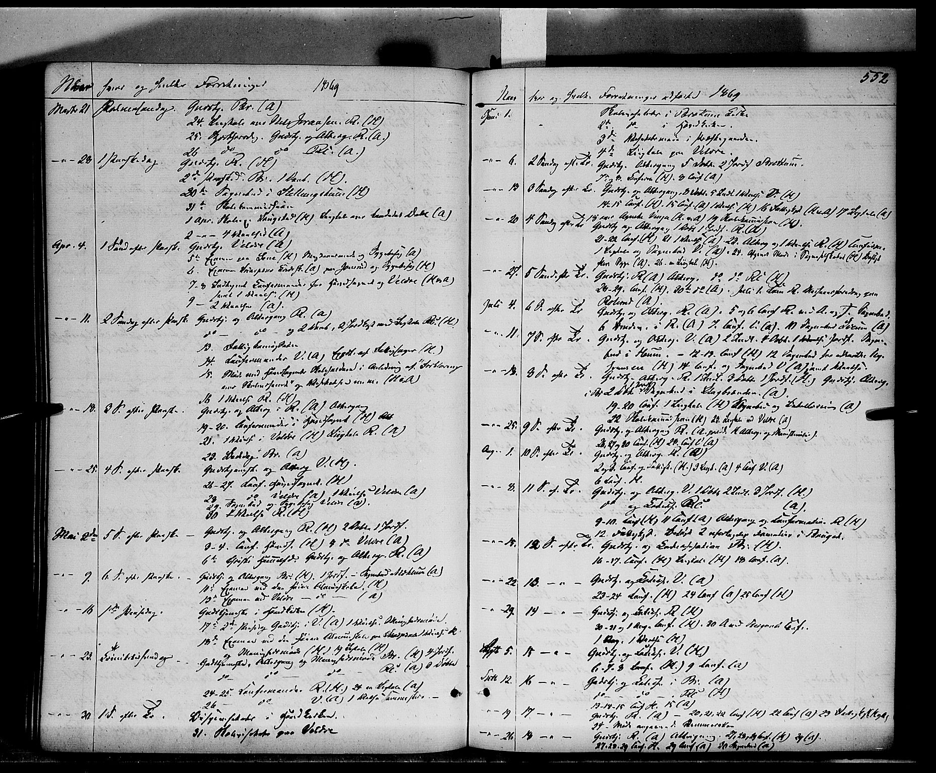 Ringsaker prestekontor, AV/SAH-PREST-014/K/Ka/L0010: Parish register (official) no. 10, 1861-1869, p. 552