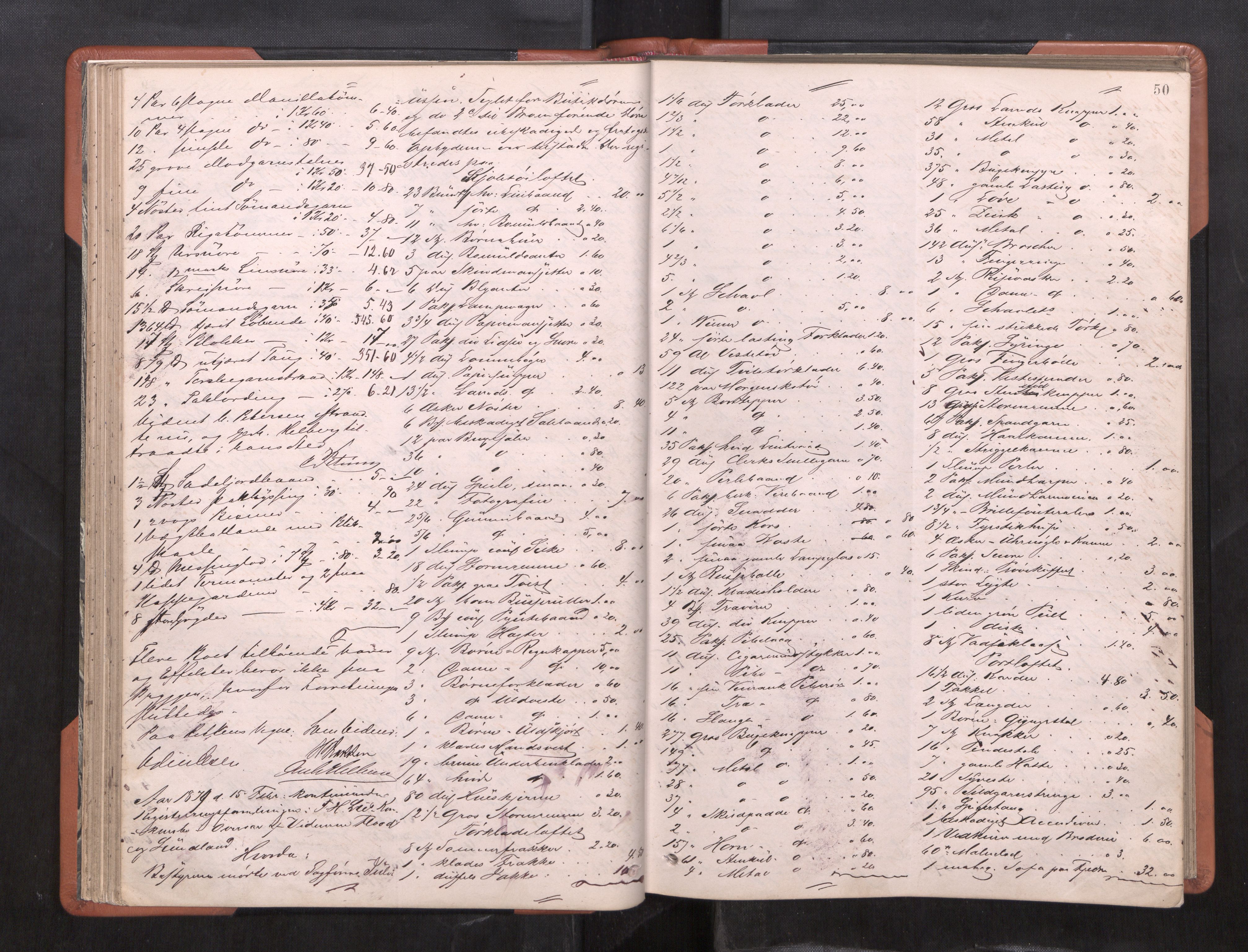 Trondheim byfogd, AV/SAT-A-0003/1/3/3C/L0009: Skifteregistreringsprotokoll (u/ register), 1878-1885, p. 50