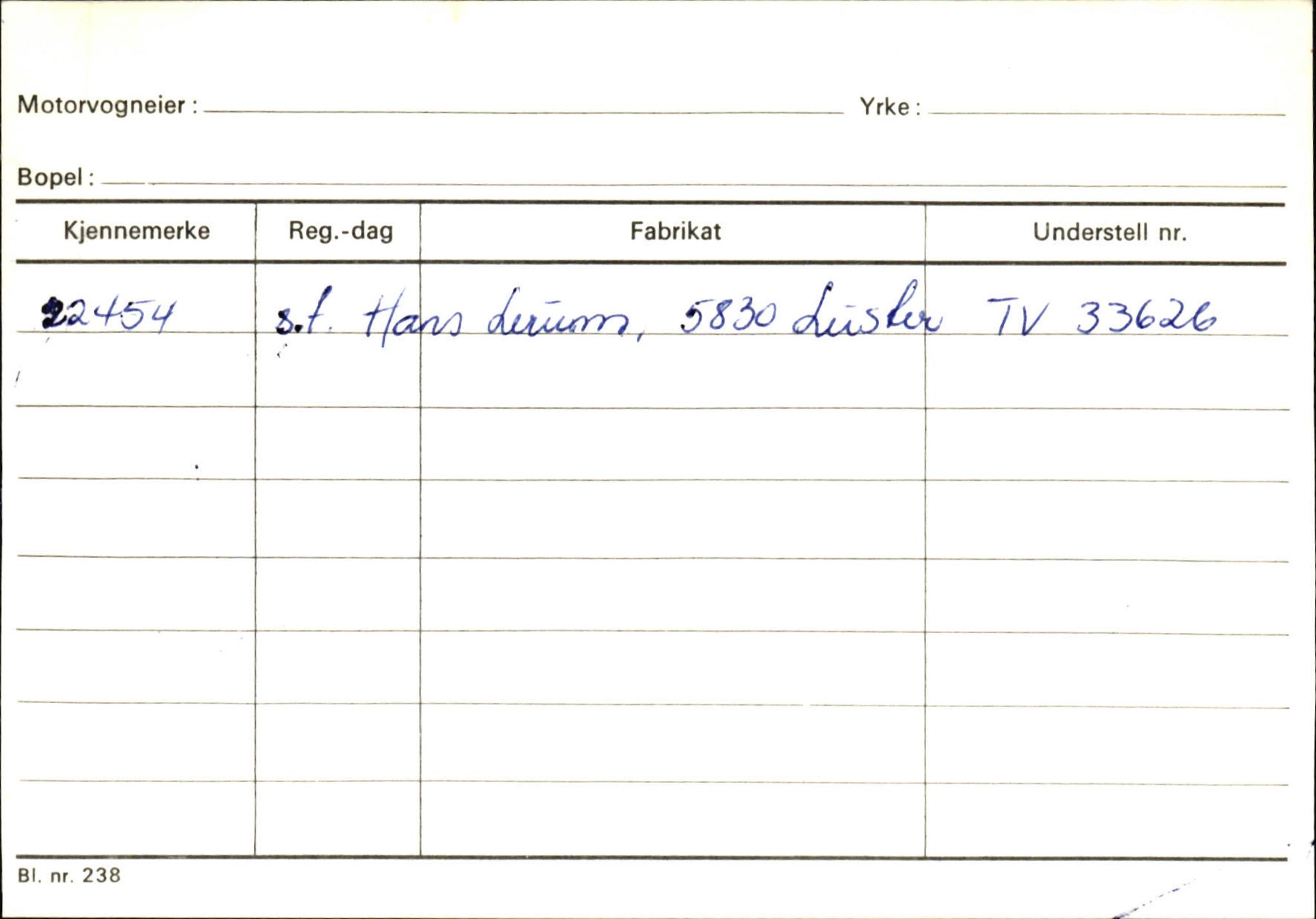 Statens vegvesen, Sogn og Fjordane vegkontor, AV/SAB-A-5301/4/F/L0124: Eigarregister Sogndal A-U, 1945-1975, p. 1004