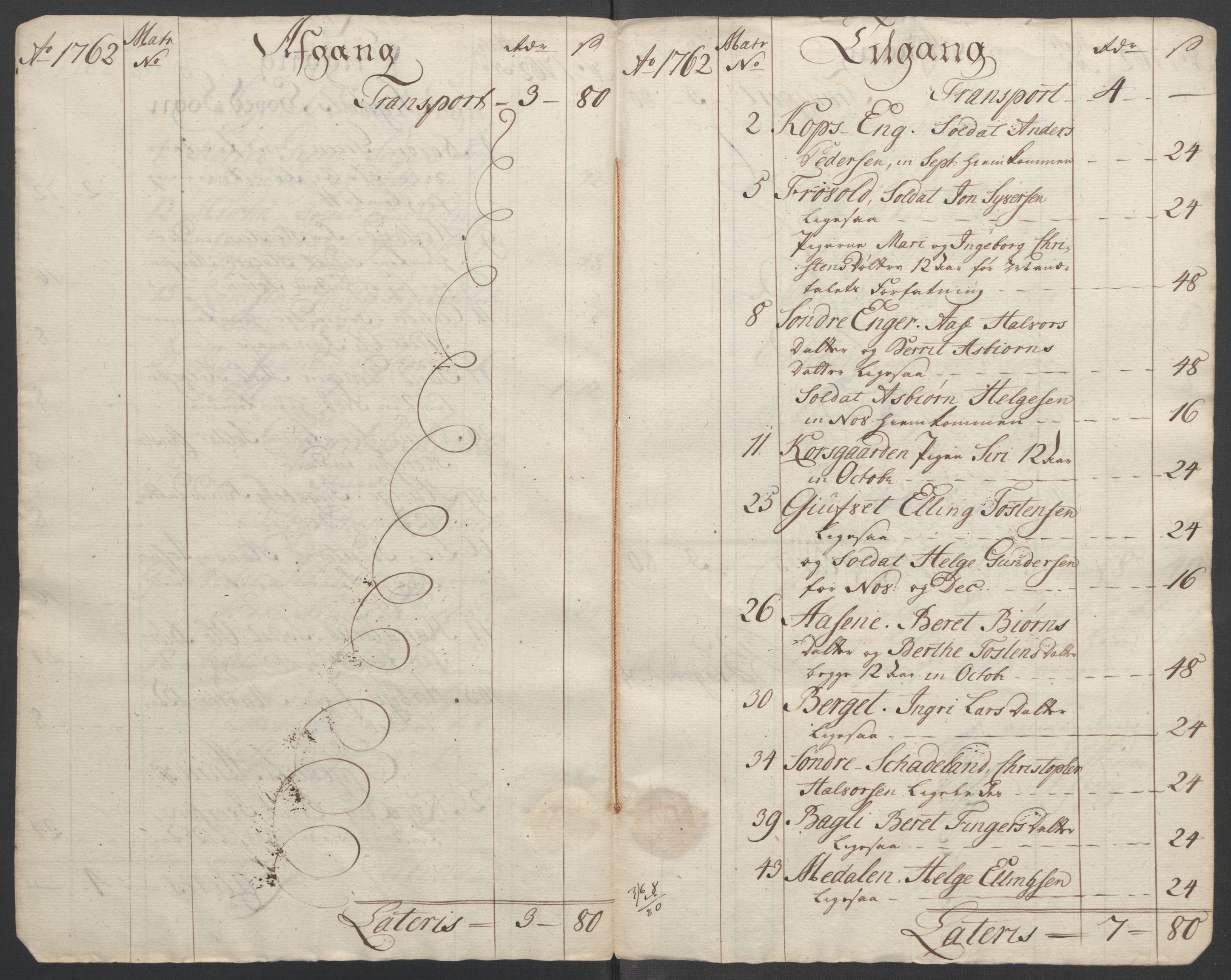 Rentekammeret inntil 1814, Reviderte regnskaper, Fogderegnskap, AV/RA-EA-4092/R31/L1833: Ekstraskatten Hurum, Røyken, Eiker, Lier og Buskerud, 1762-1764, p. 43