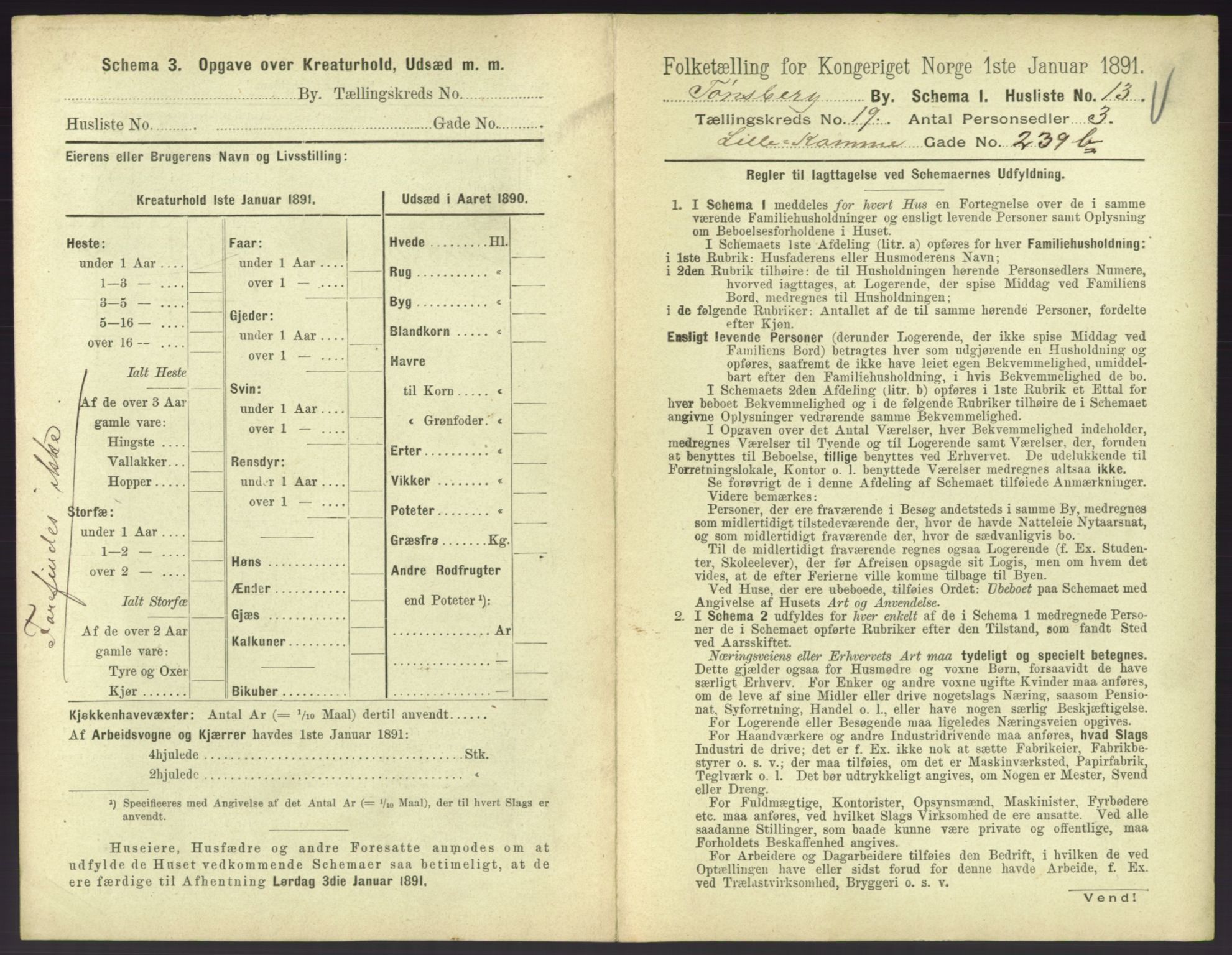 RA, 1891 census for 0705 Tønsberg, 1891, p. 674