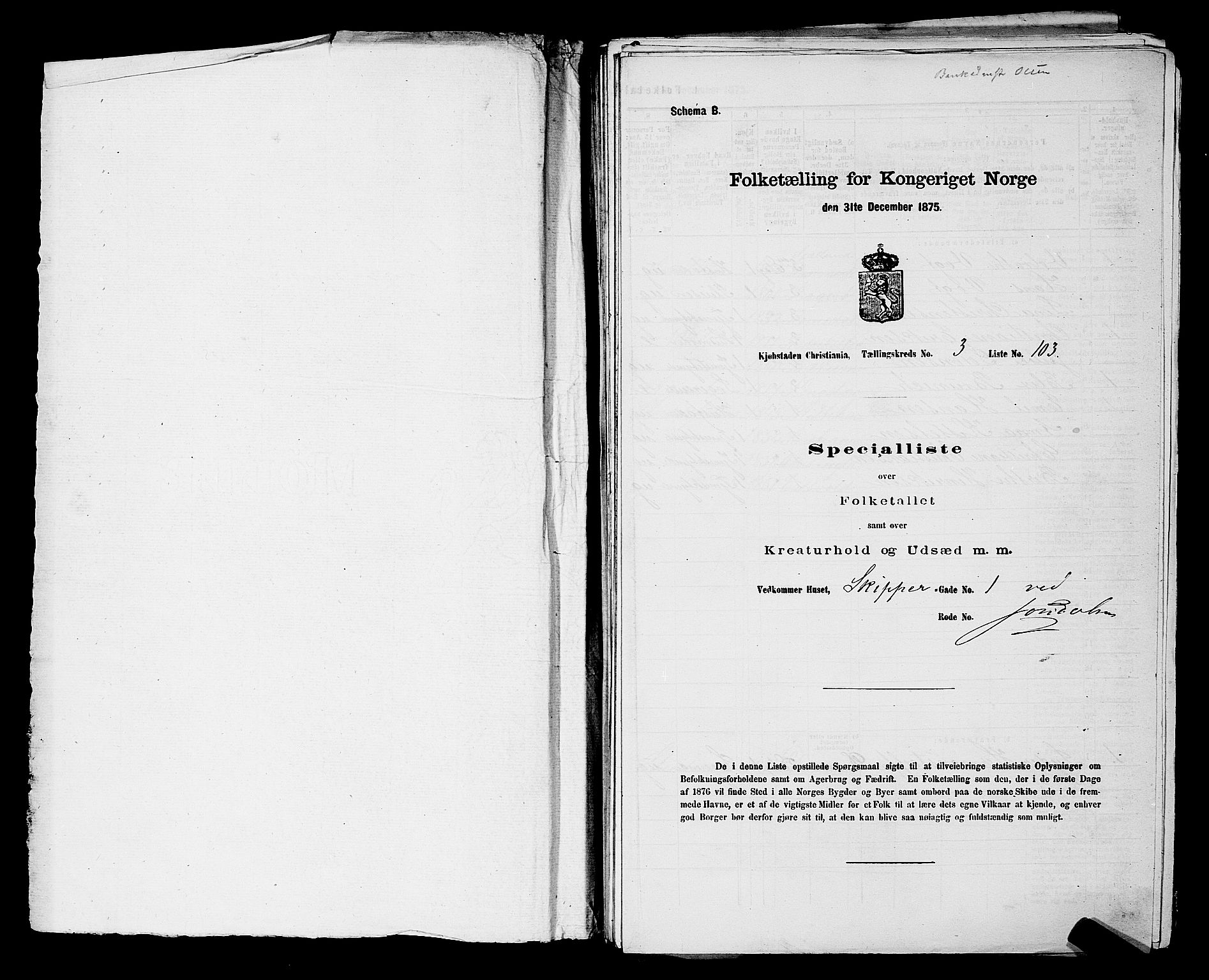 RA, 1875 census for 0301 Kristiania, 1875, p. 347