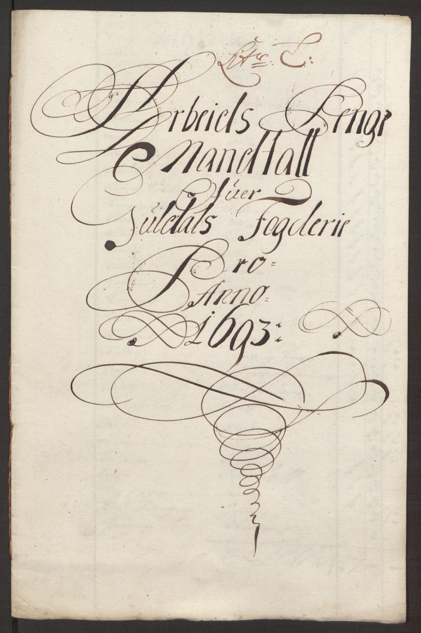 Rentekammeret inntil 1814, Reviderte regnskaper, Fogderegnskap, RA/EA-4092/R59/L3943: Fogderegnskap Gauldal, 1693, p. 139