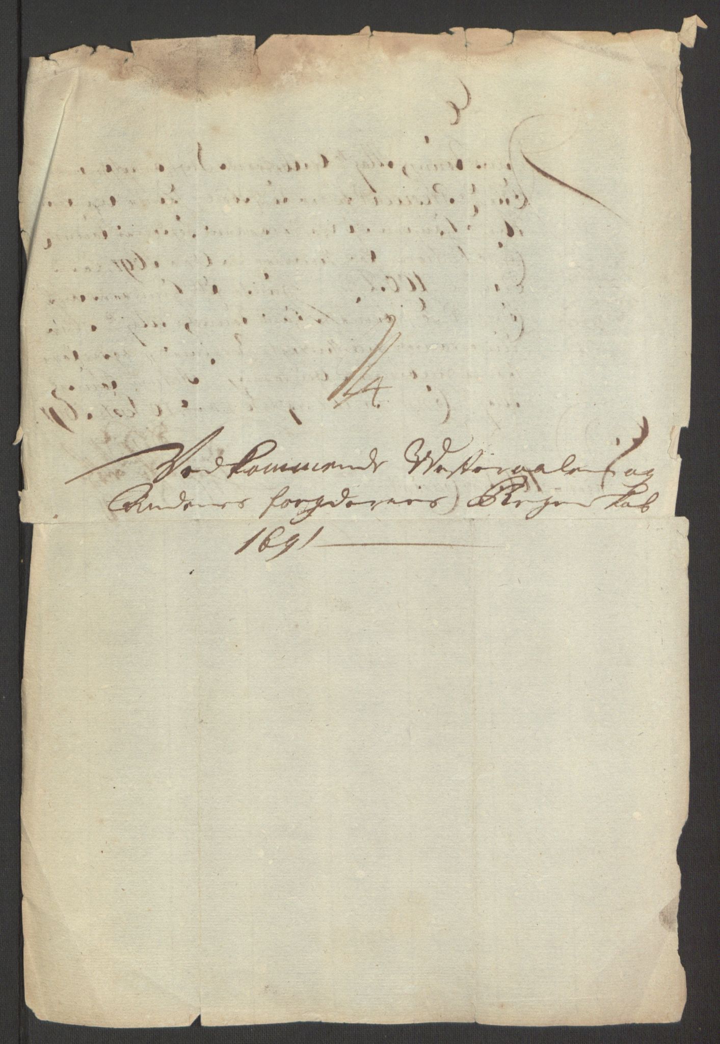 Rentekammeret inntil 1814, Reviderte regnskaper, Fogderegnskap, AV/RA-EA-4092/R67/L4676: Fogderegnskap Vesterålen, Andenes og Lofoten, 1691-1693, p. 87