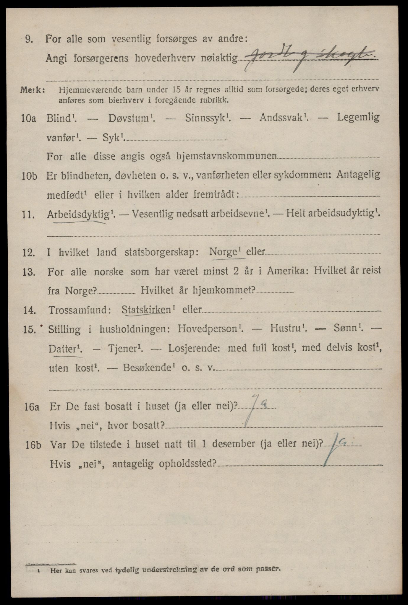 SAKO, 1920 census for Seljord, 1920, p. 2375