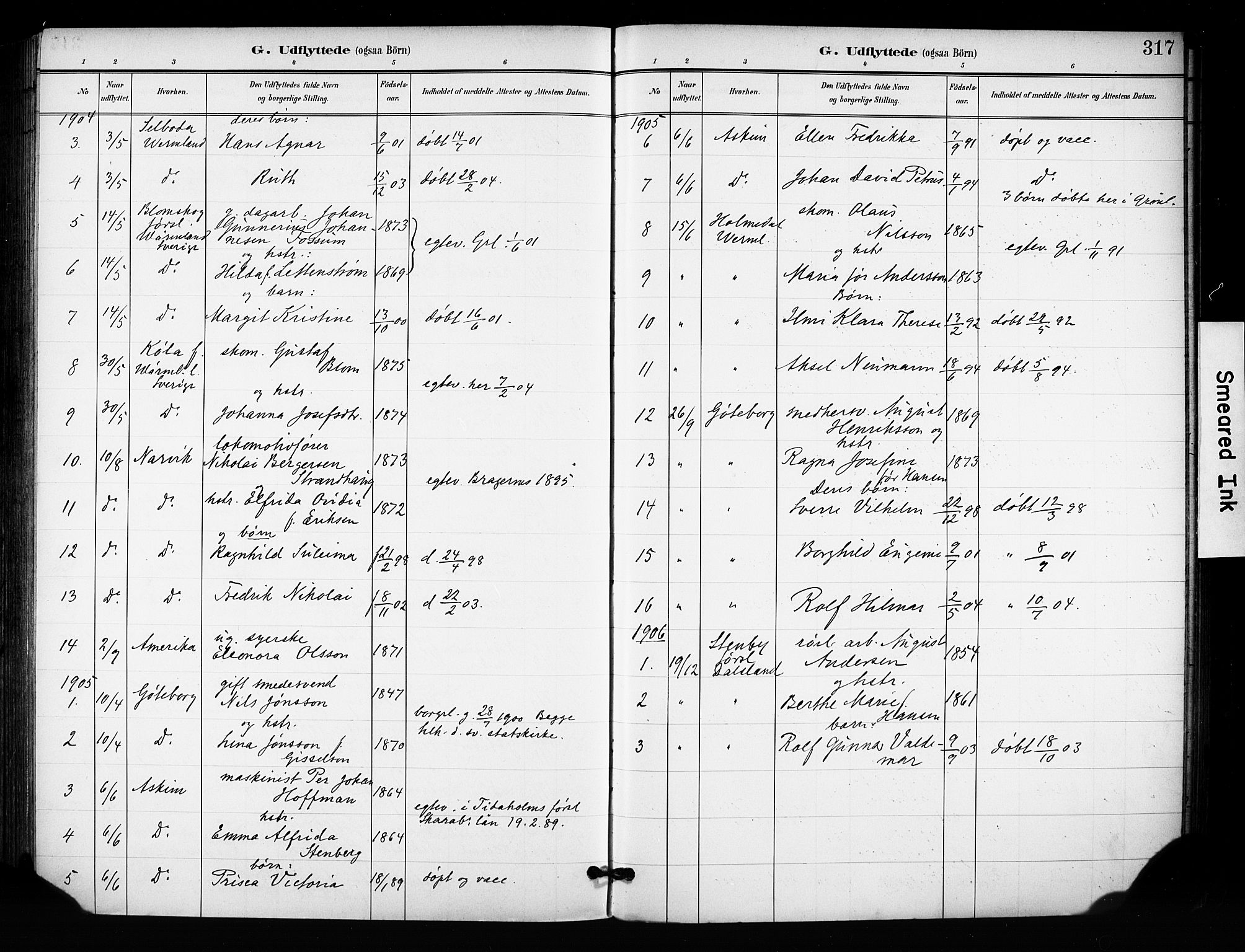 Grønland prestekontor Kirkebøker, AV/SAO-A-10848/F/Fa/L0015: Parish register (official) no. 15, 1899-1919, p. 317
