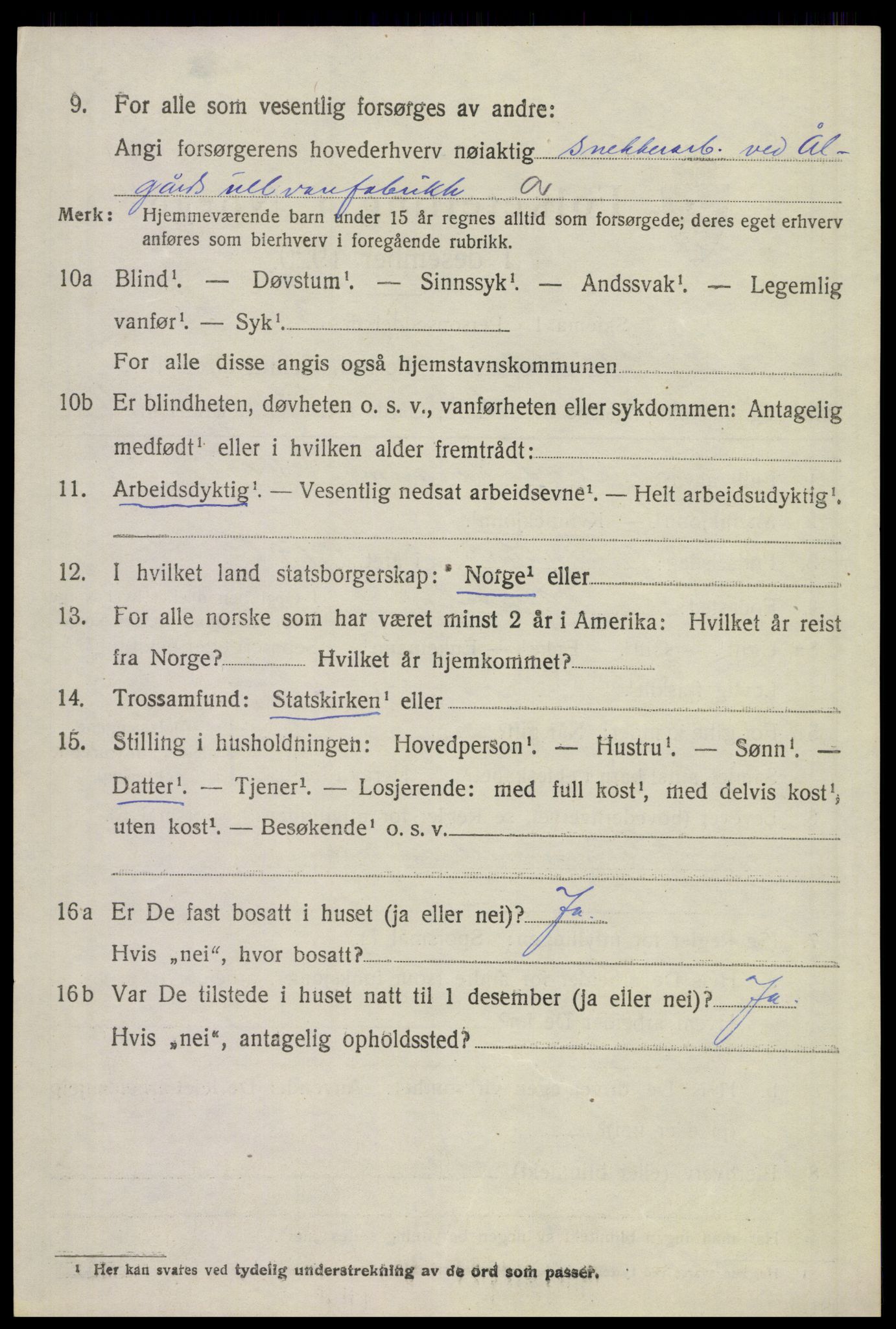 SAST, 1920 census for Gjesdal, 1920, p. 2131