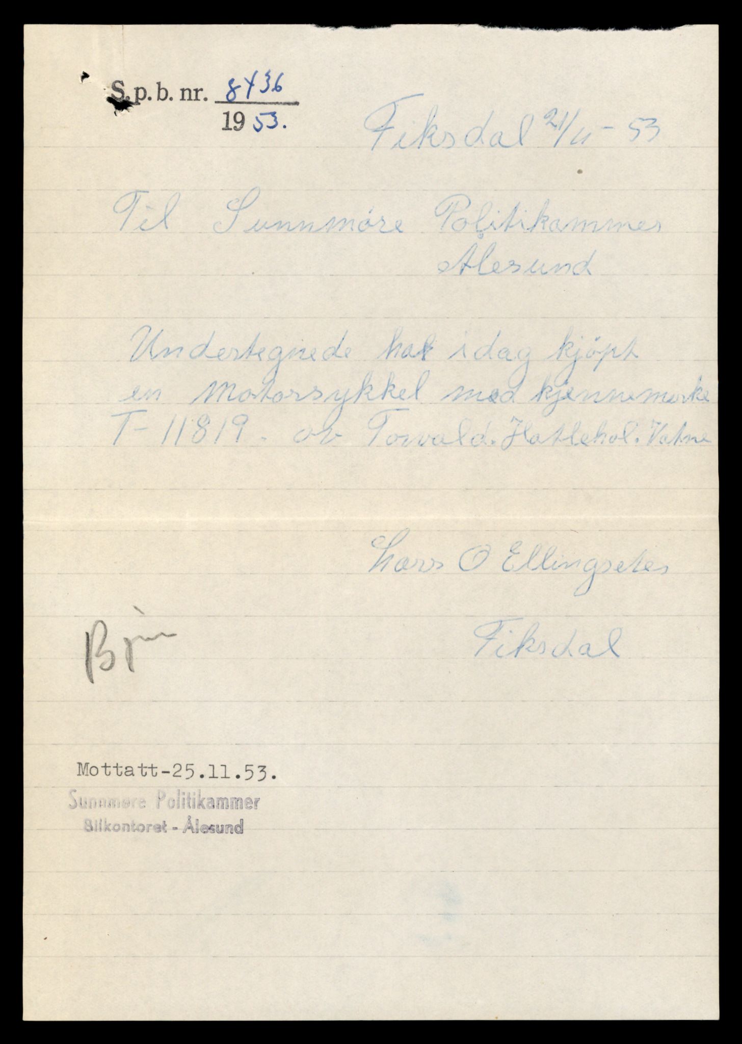 Møre og Romsdal vegkontor - Ålesund trafikkstasjon, AV/SAT-A-4099/F/Fe/L0031: Registreringskort for kjøretøy T 11800 - T 11996, 1927-1998, p. 395