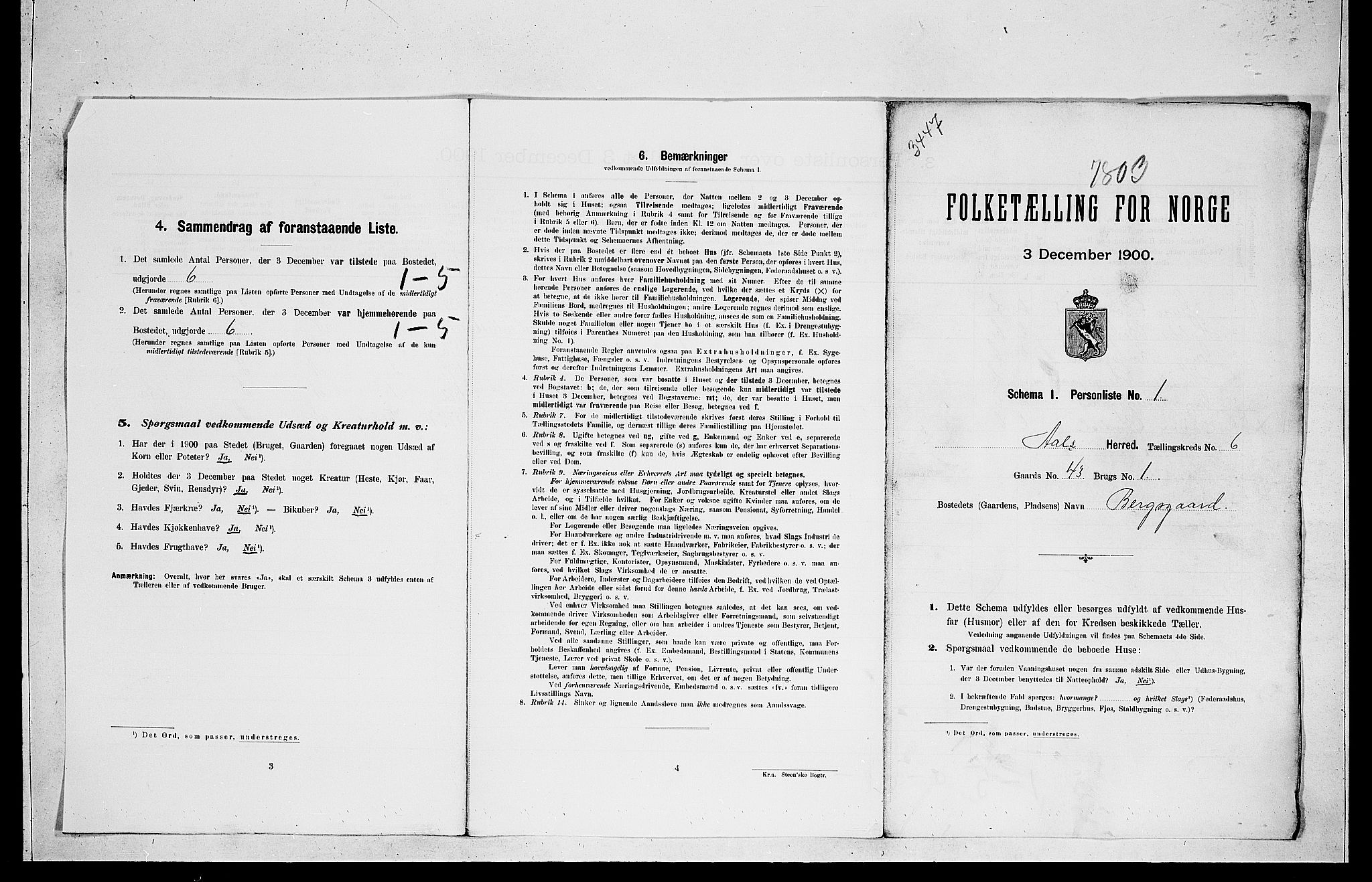 RA, 1900 census for Ål, 1900, p. 67