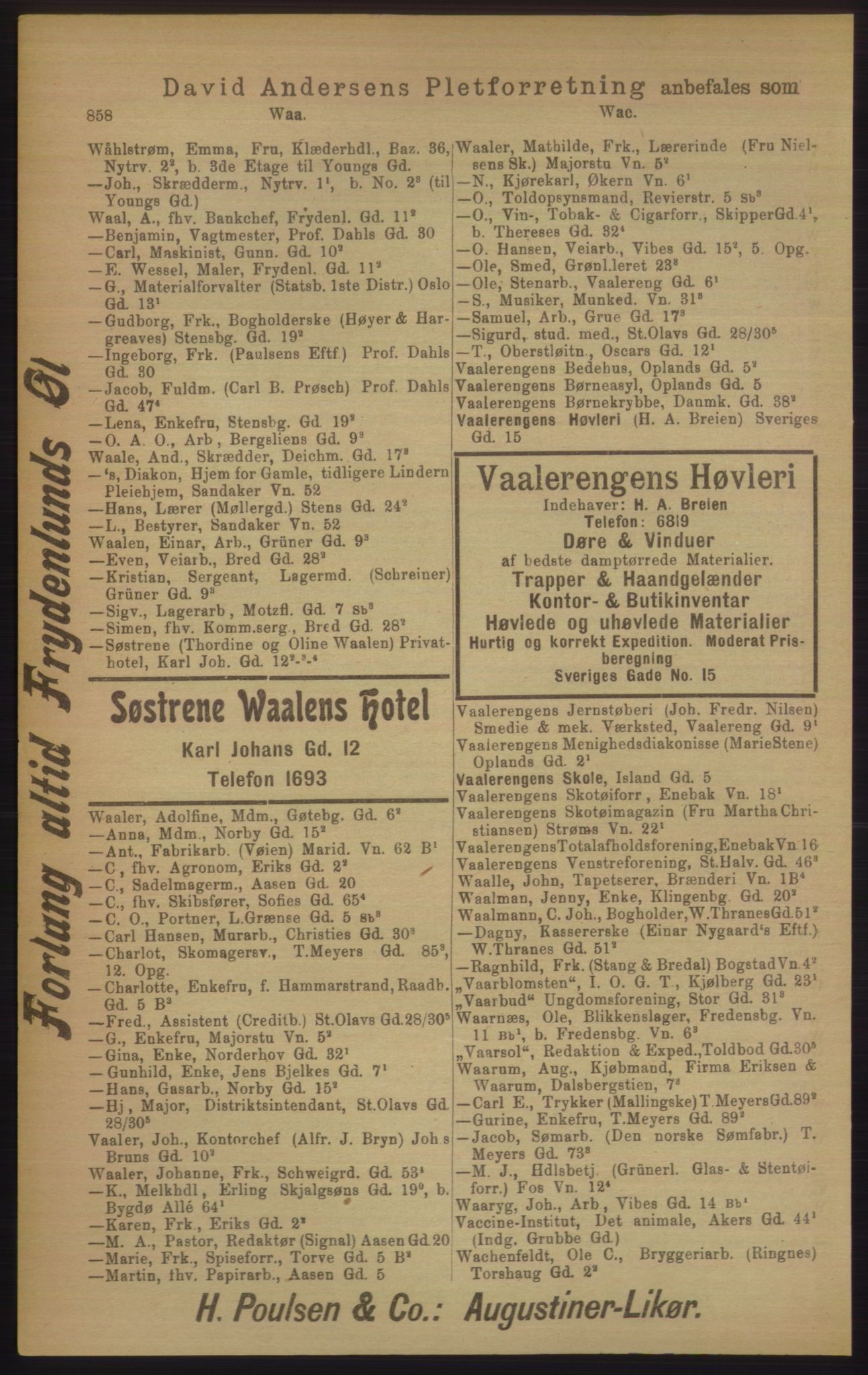 Kristiania/Oslo adressebok, PUBL/-, 1906, p. 858