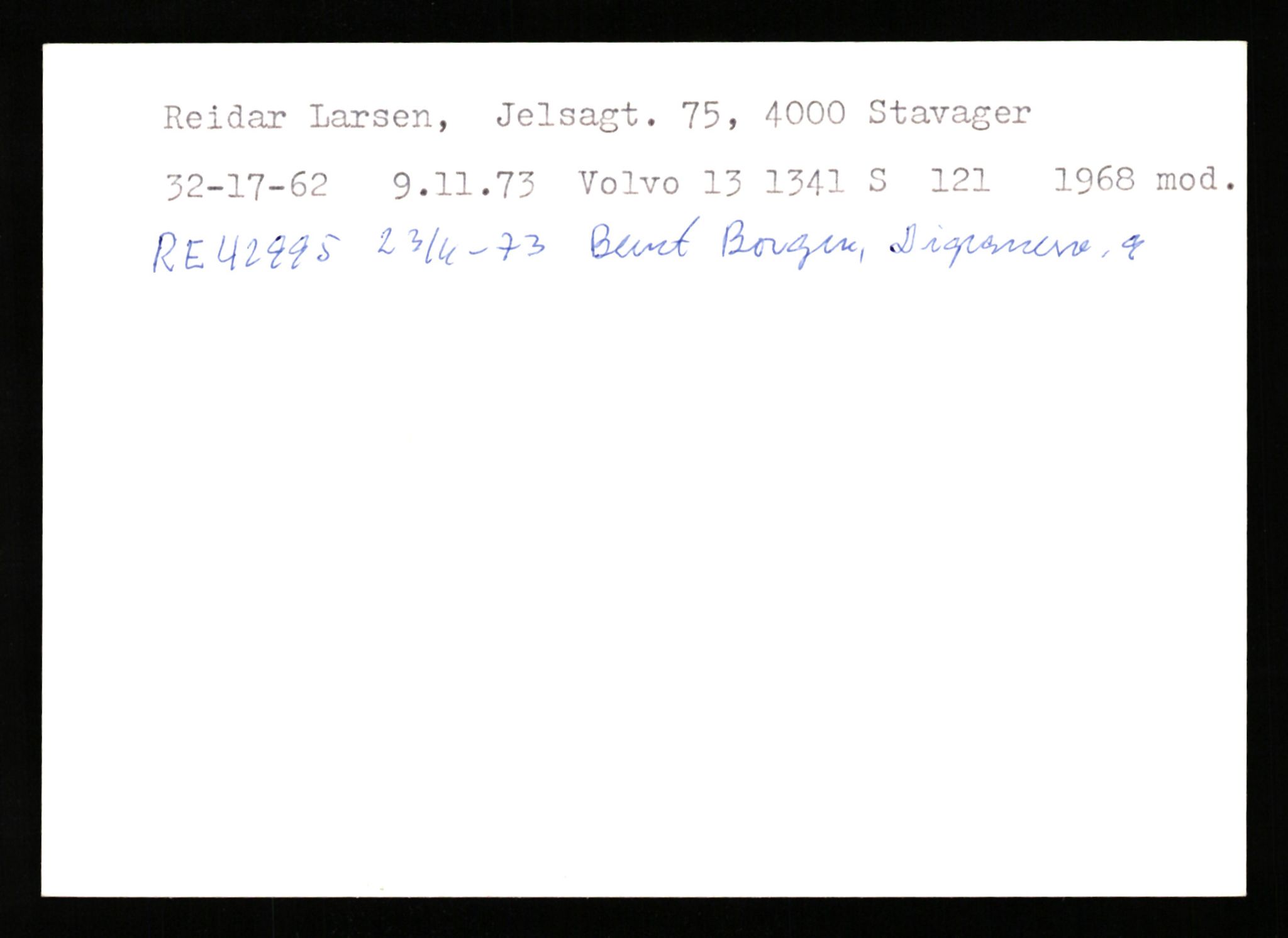 Stavanger trafikkstasjon, AV/SAST-A-101942/0/G/L0011: Registreringsnummer: 240000 - 363477, 1930-1971, p. 2106