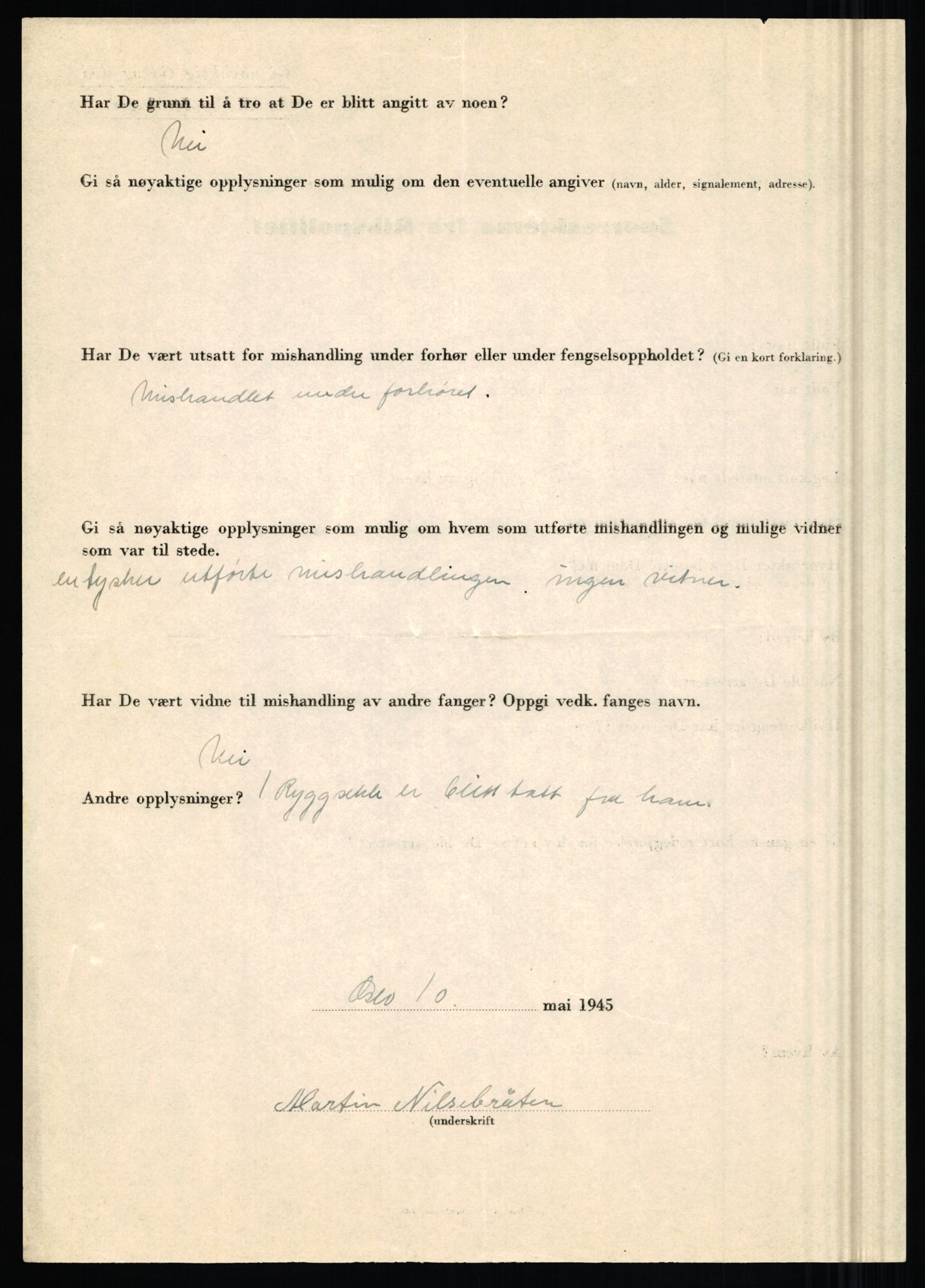 Rikspolitisjefen, AV/RA-S-1560/L/L0012: Mogensen, Øivind - Noraas, Lars, 1940-1945, p. 521