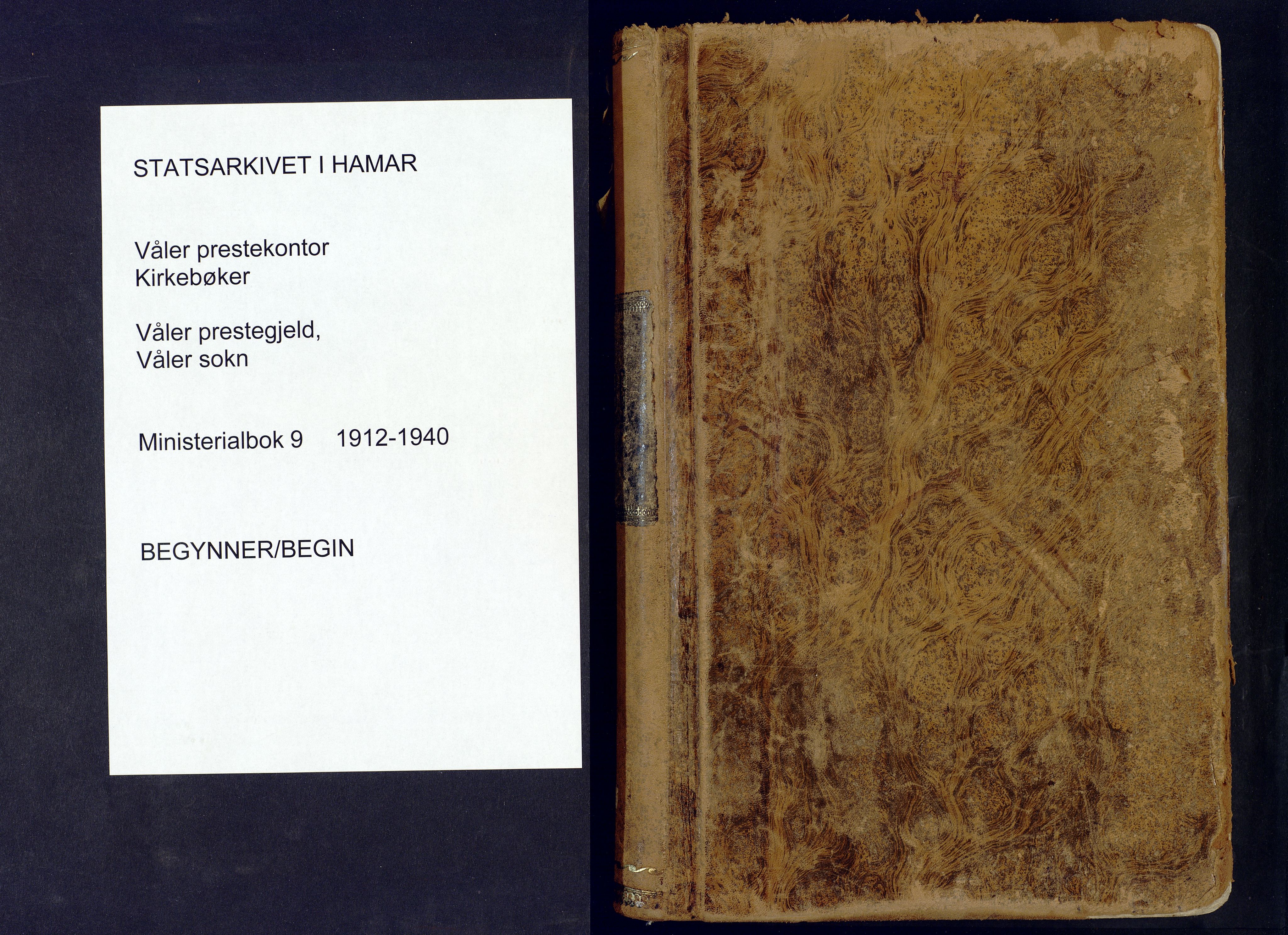 Våler prestekontor, Hedmark, AV/SAH-PREST-040/H/Ha/Haa/L0009: Parish register (official) no. 9, 1912-1940