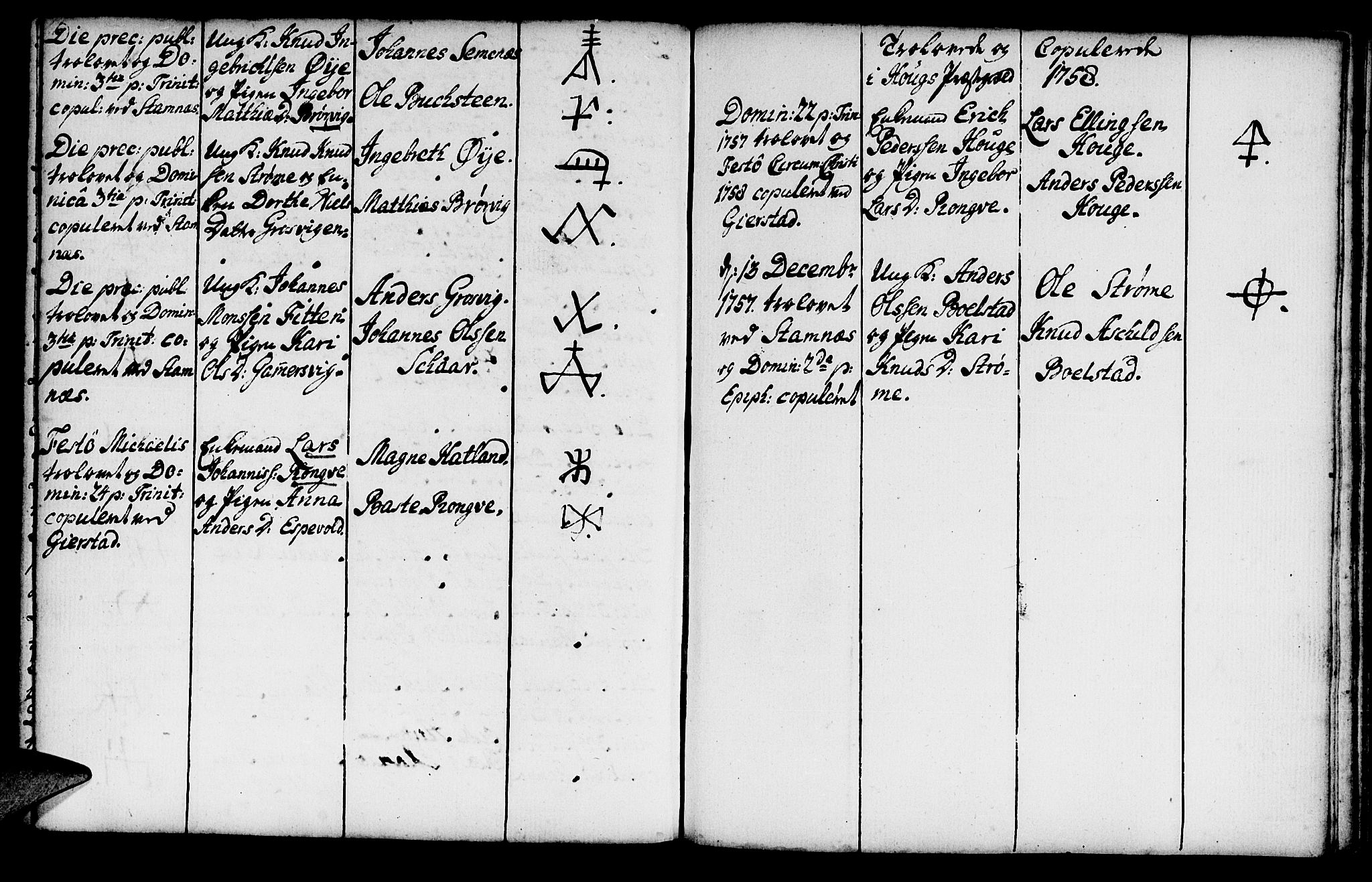 Haus sokneprestembete, SAB/A-75601/H/Haa: Parish register (official) no. A 8, 1754-1769, p. 154