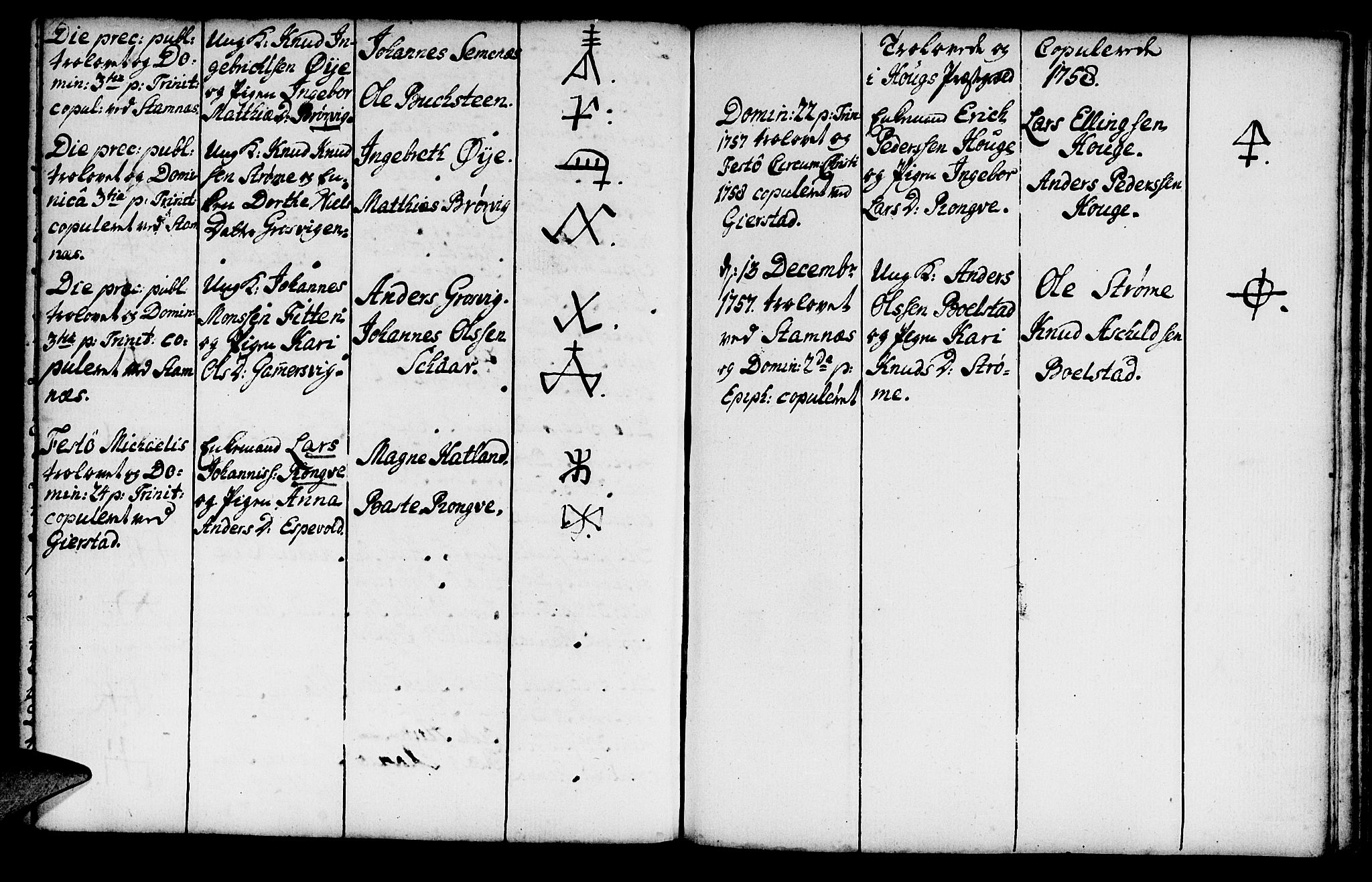 Haus sokneprestembete, AV/SAB-A-75601/H/Haa: Parish register (official) no. A 8, 1754-1769, p. 154