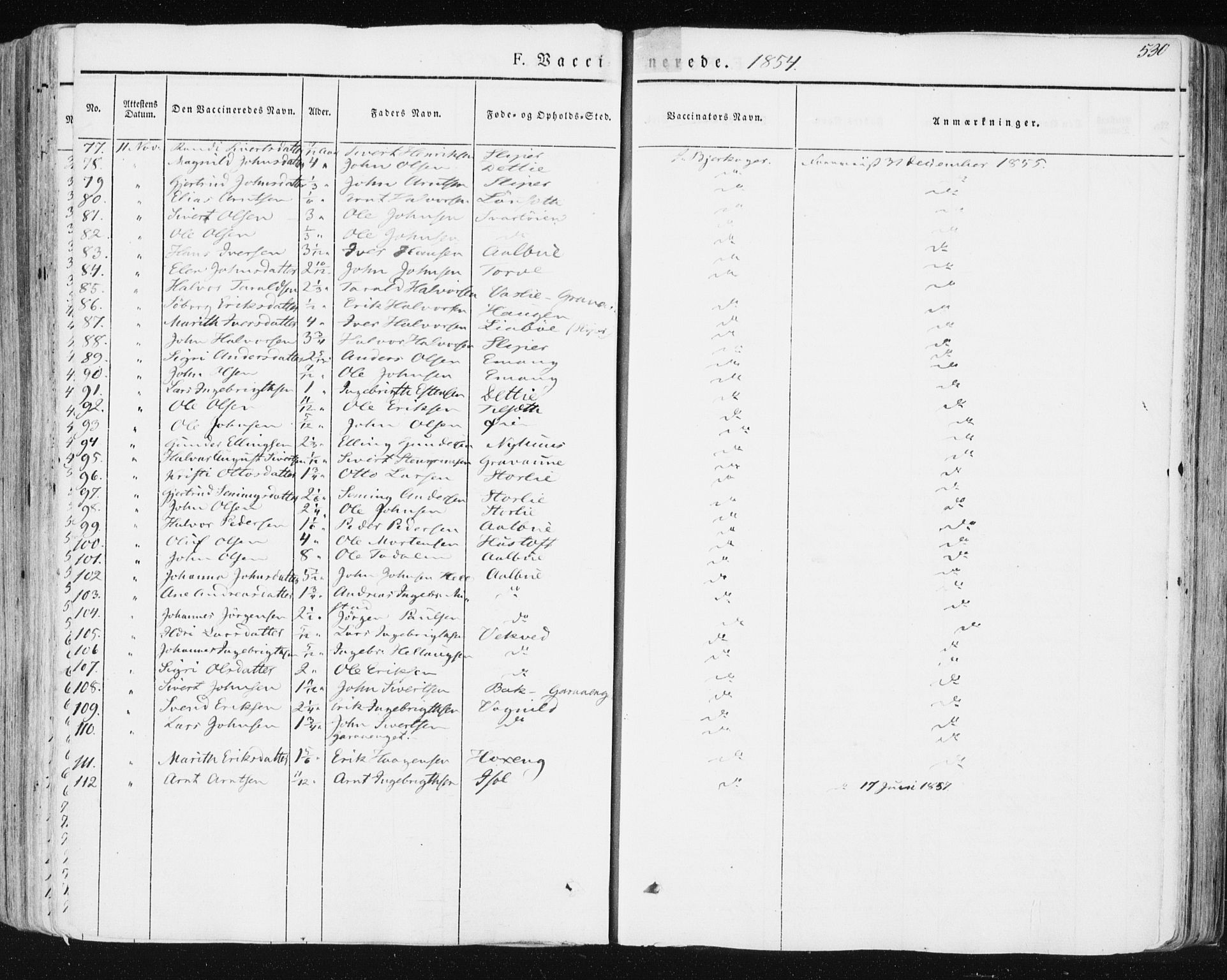 Ministerialprotokoller, klokkerbøker og fødselsregistre - Sør-Trøndelag, AV/SAT-A-1456/678/L0899: Parish register (official) no. 678A08, 1848-1872, p. 530