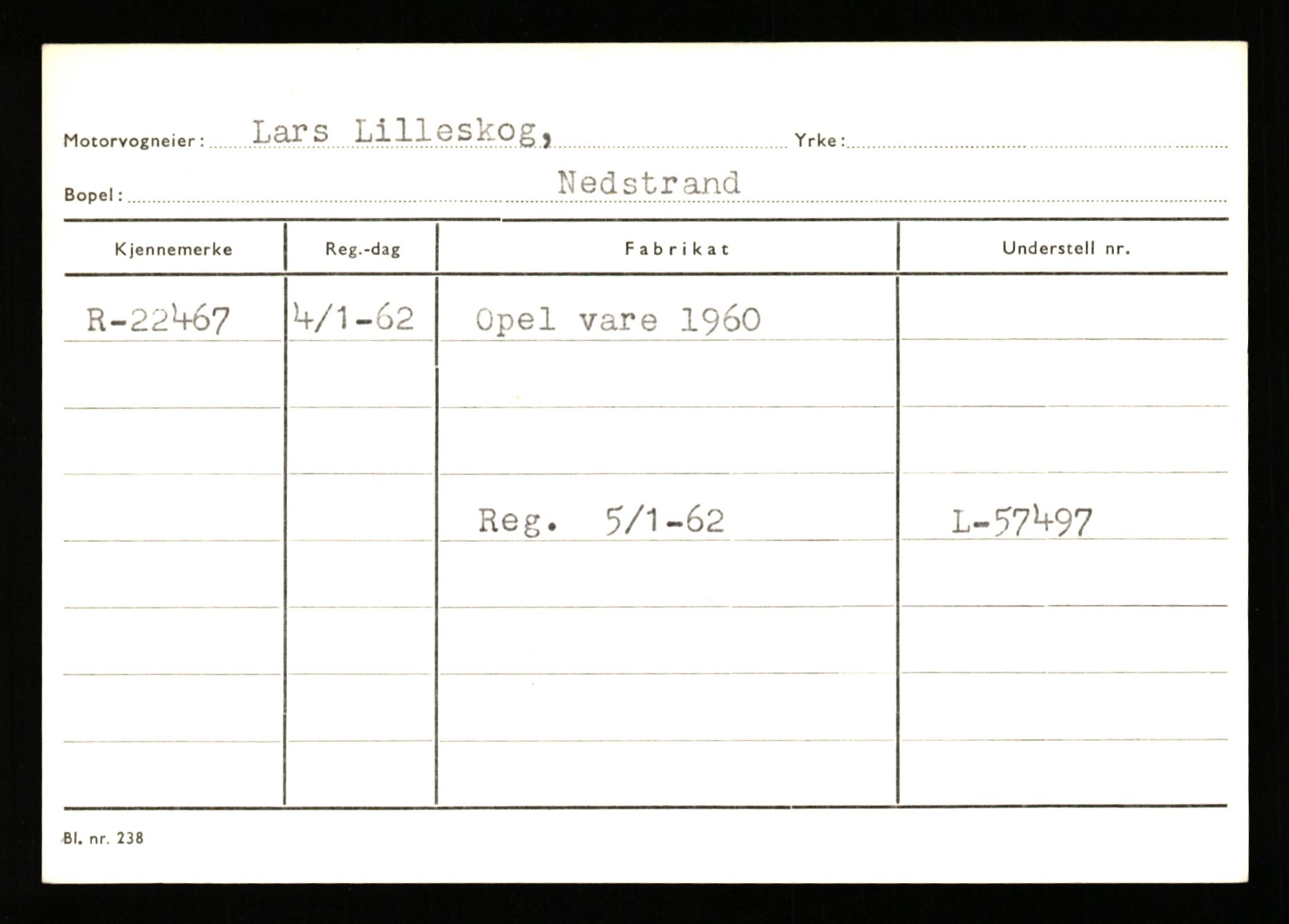 Stavanger trafikkstasjon, AV/SAST-A-101942/0/G/L0004: Registreringsnummer: 15497 - 22957, 1930-1971, p. 2997