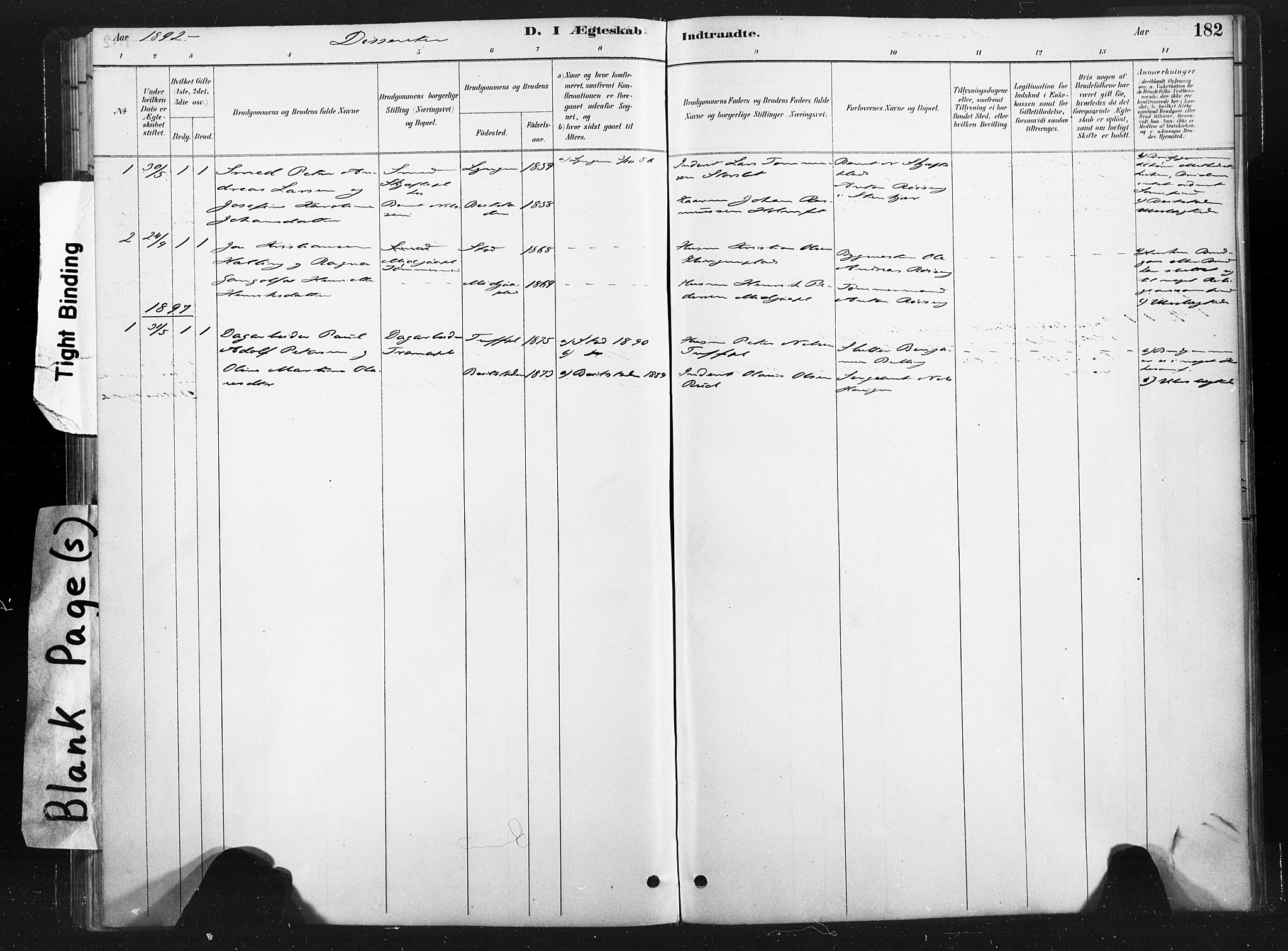 Ministerialprotokoller, klokkerbøker og fødselsregistre - Nord-Trøndelag, AV/SAT-A-1458/736/L0361: Parish register (official) no. 736A01, 1884-1906, p. 182