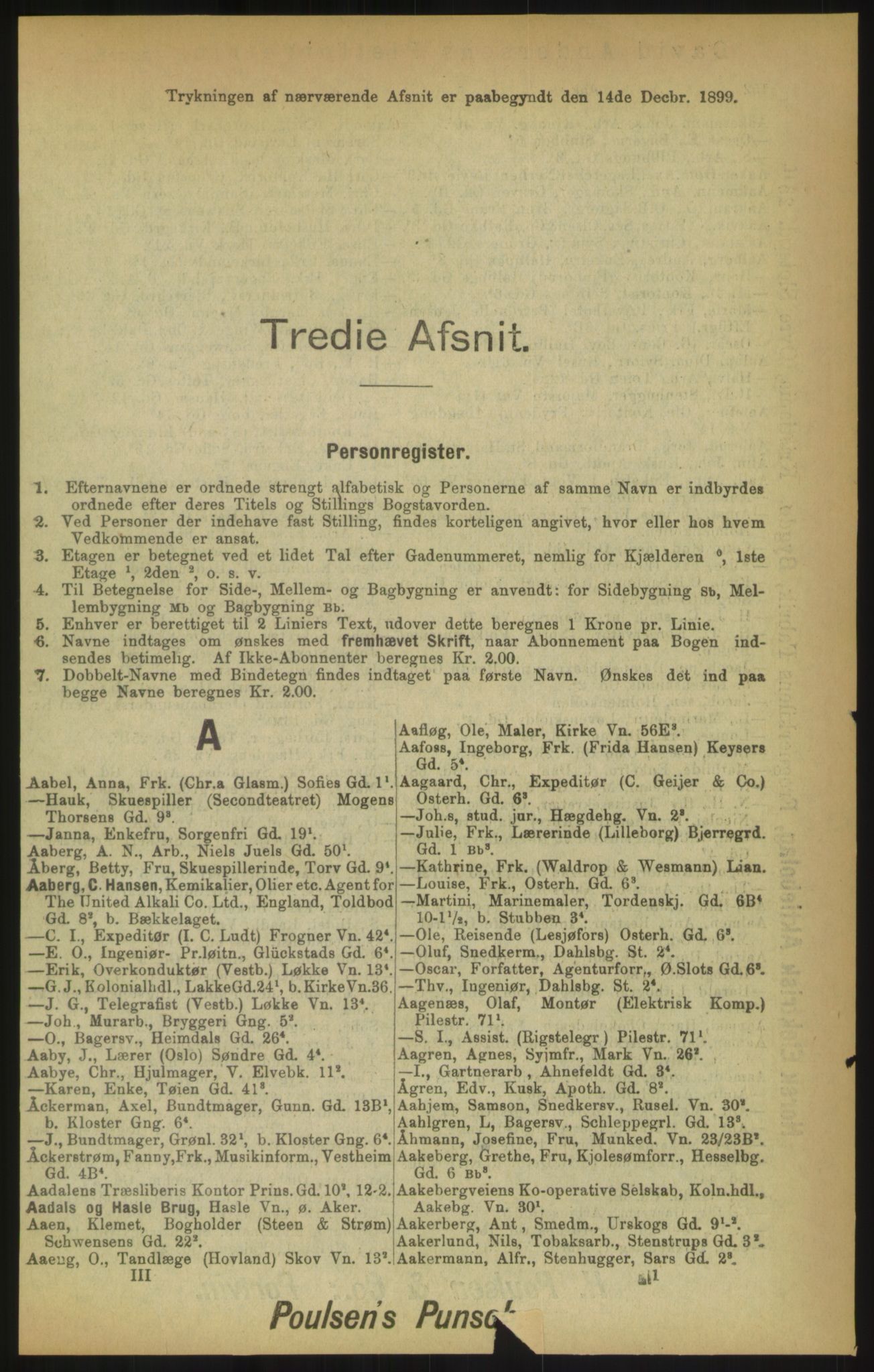 Kristiania/Oslo adressebok, PUBL/-, 1900, p. 151