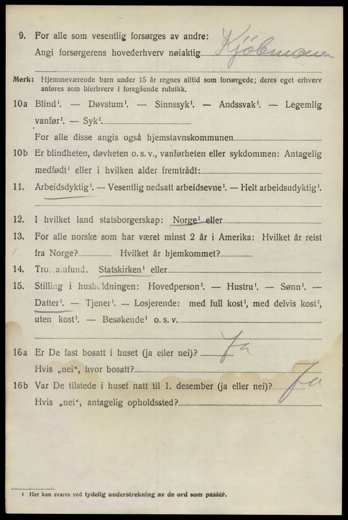 SAO, 1920 census for Lillestrøm, 1920, p. 7199