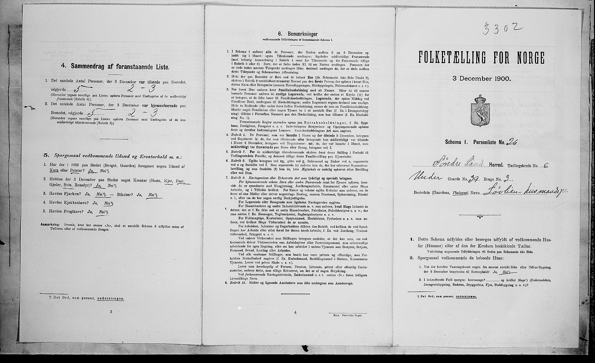 SAH, 1900 census for Søndre Land, 1900, p. 793