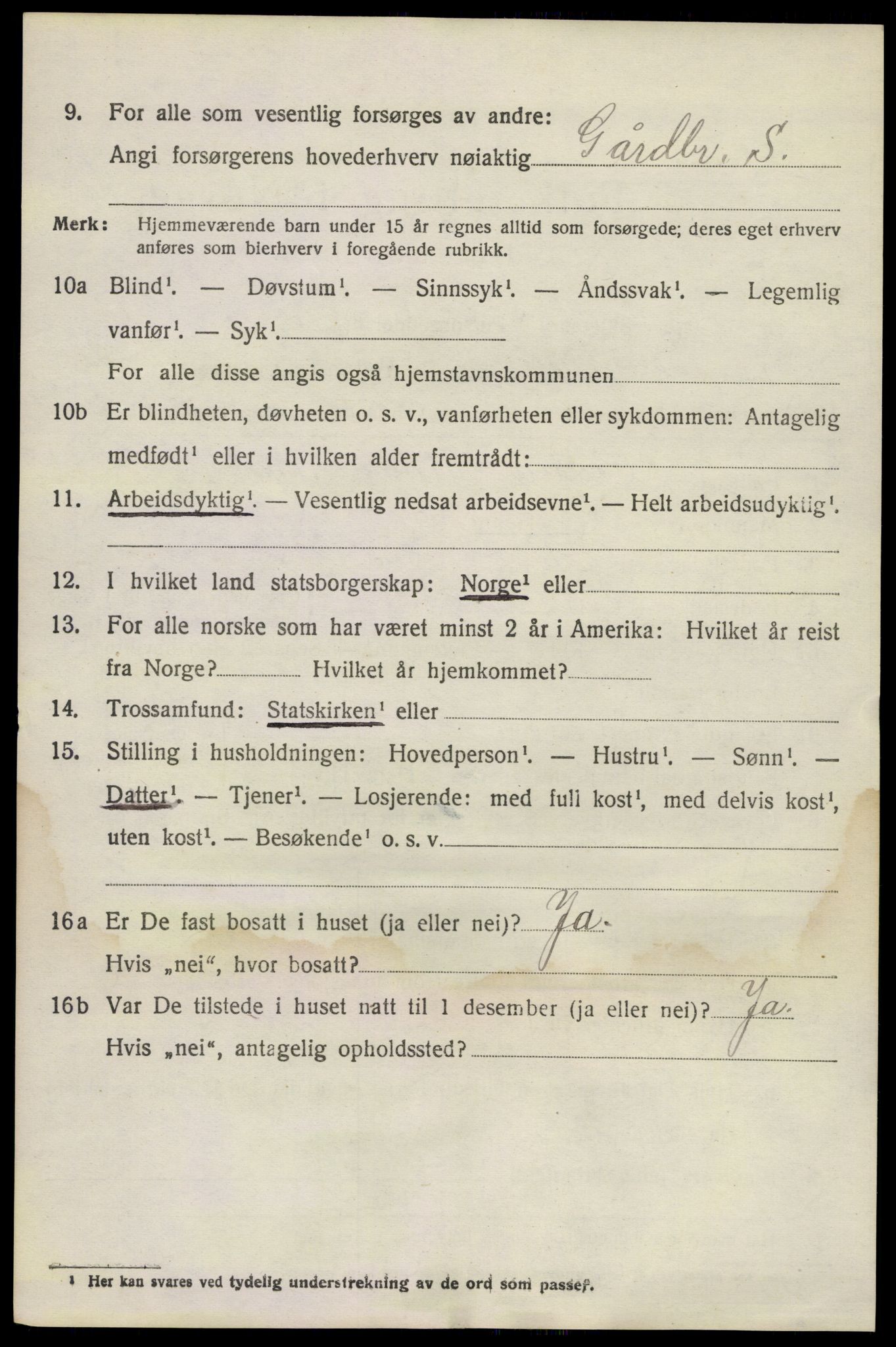 SAKO, 1920 census for Brunlanes, 1920, p. 3816