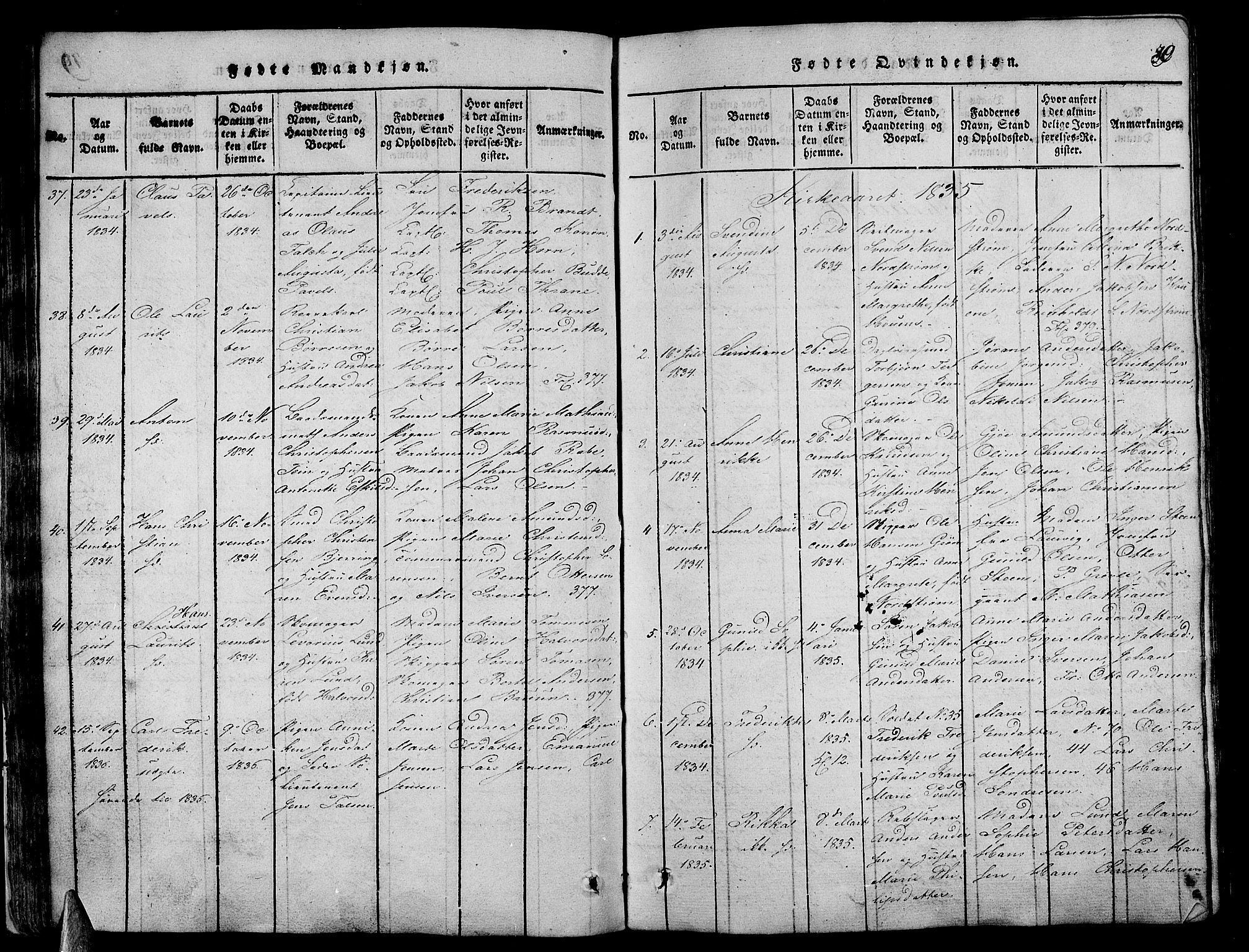 Stavern kirkebøker, AV/SAKO-A-318/G/Ga/L0001: Parish register (copy) no. 1, 1817-1841, p. 80