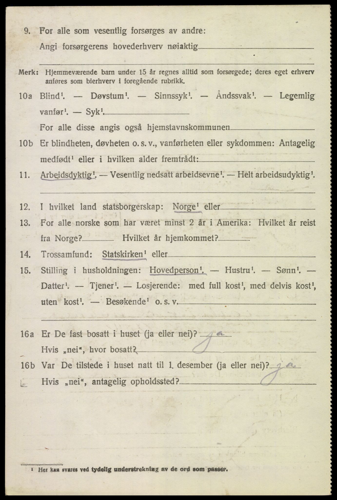 SAH, 1920 census for Stange, 1920, p. 15980