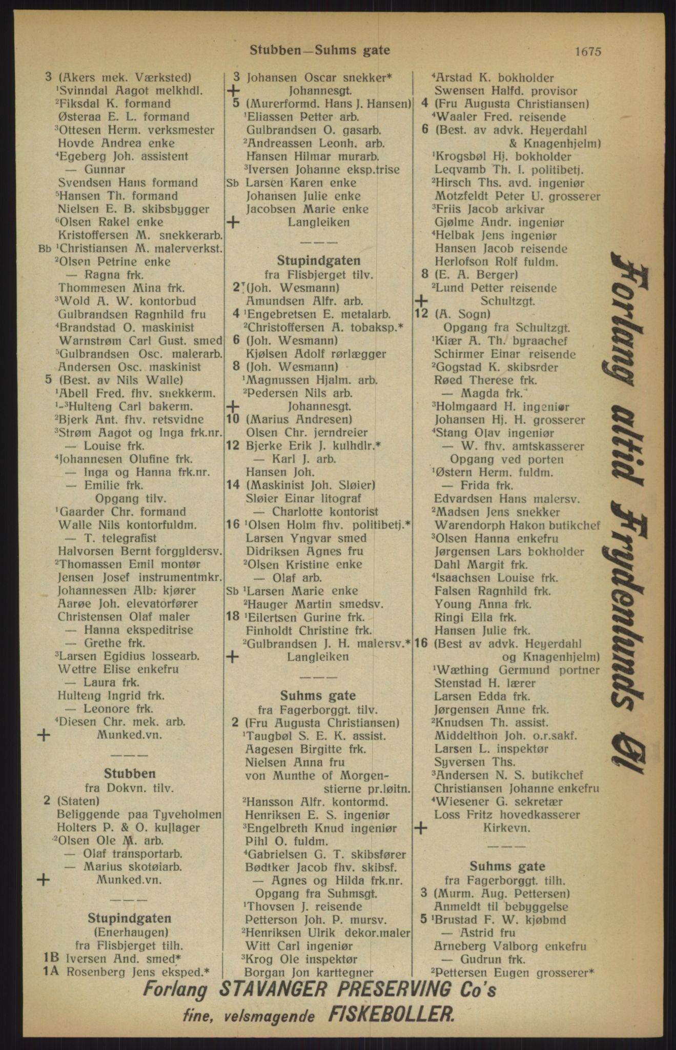 Kristiania/Oslo adressebok, PUBL/-, 1915, p. 1675