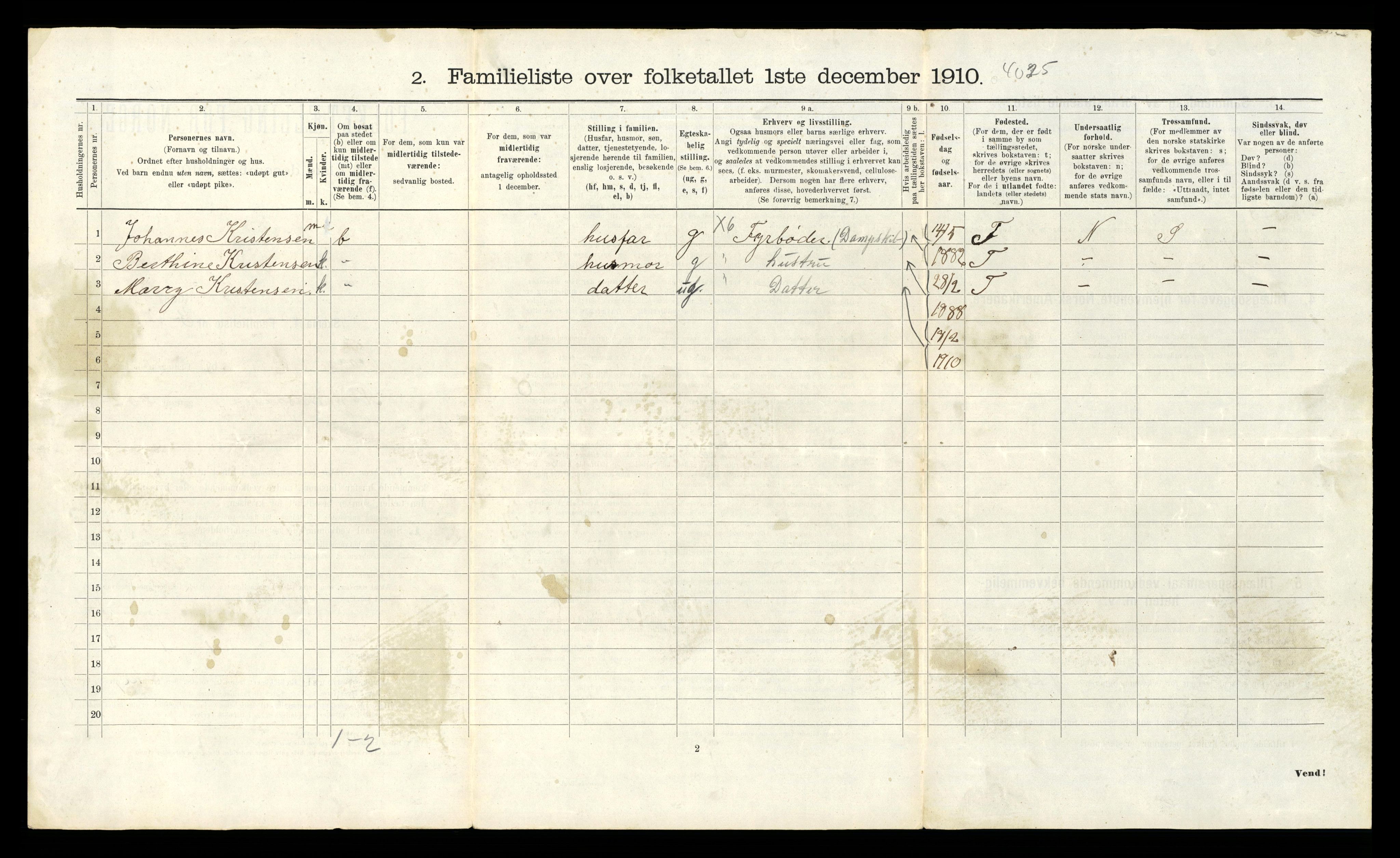 RA, 1910 census for Stavanger, 1910, p. 23893