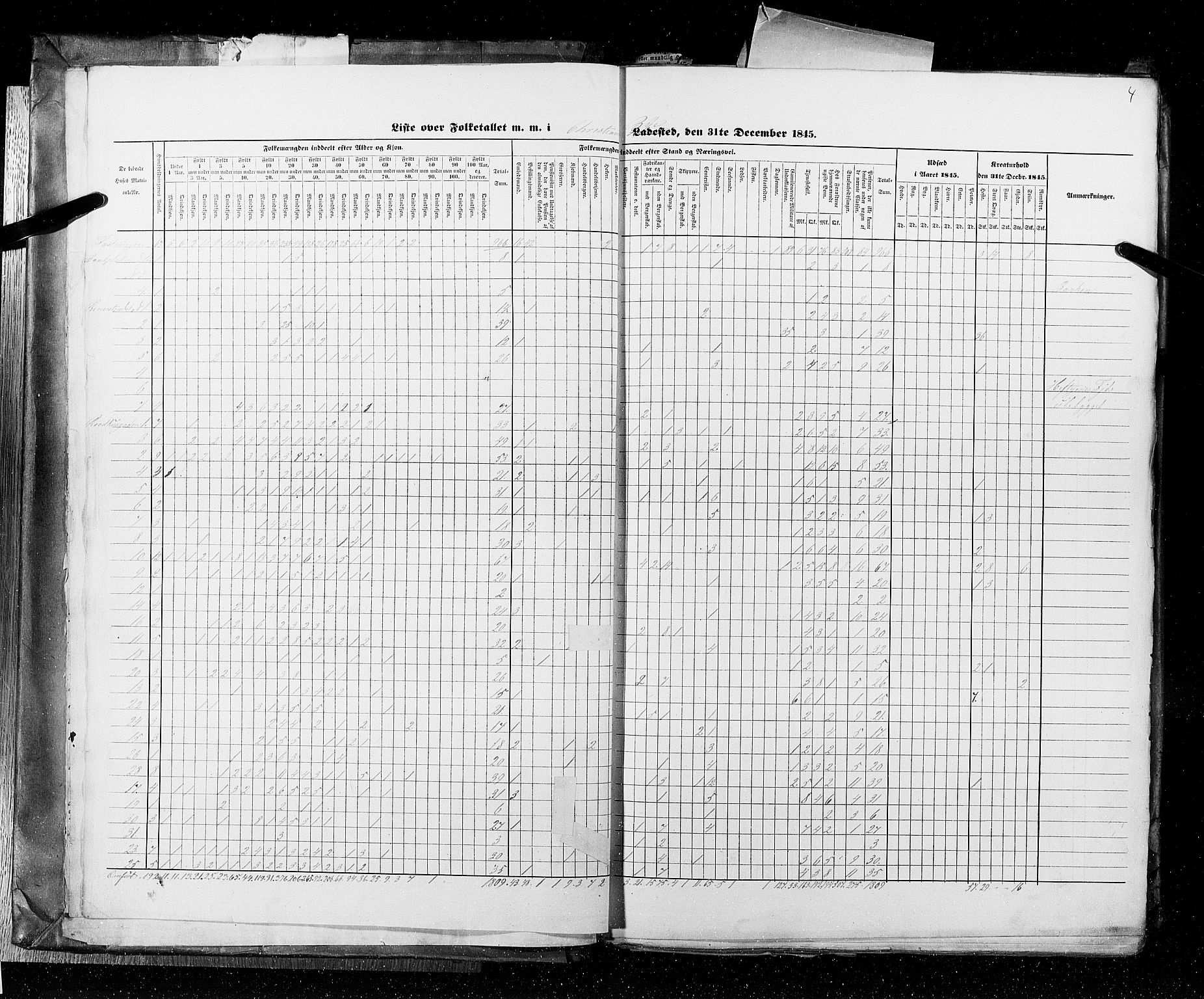 RA, Census 1845, vol. 10: Cities, 1845, p. 4