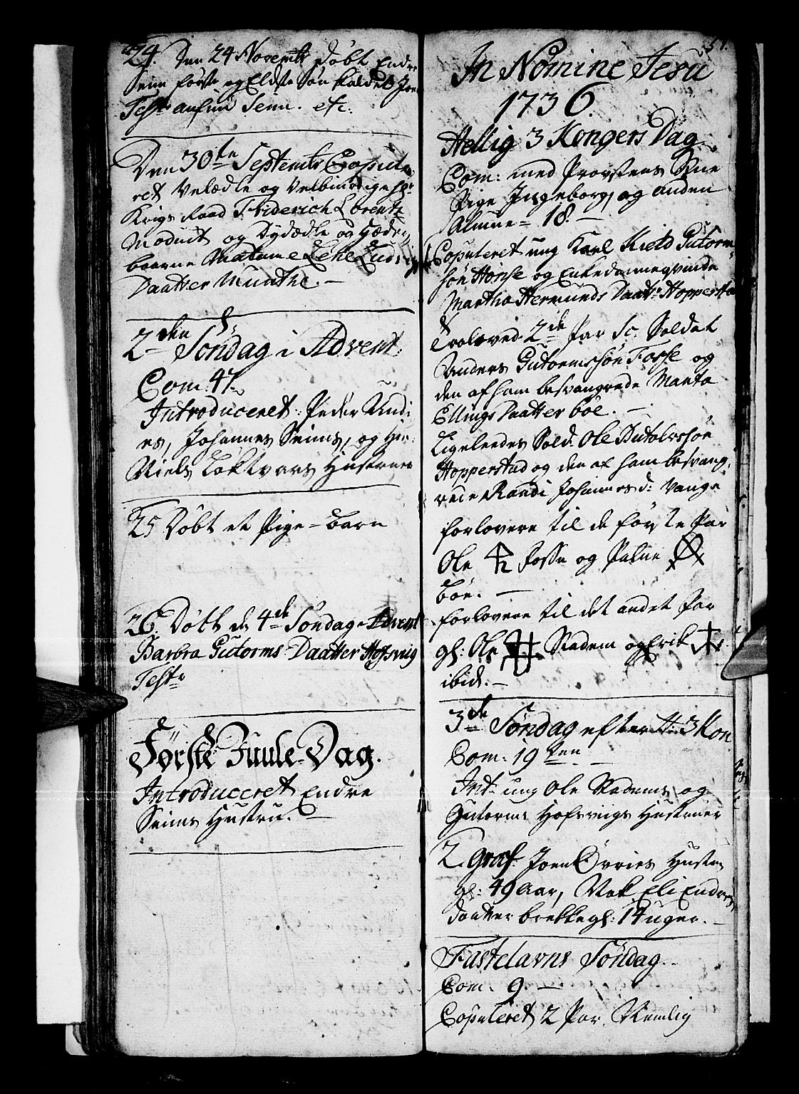 Vik sokneprestembete, SAB/A-81501: Parish register (official) no. A 1 /1, 1727-1740, p. 51