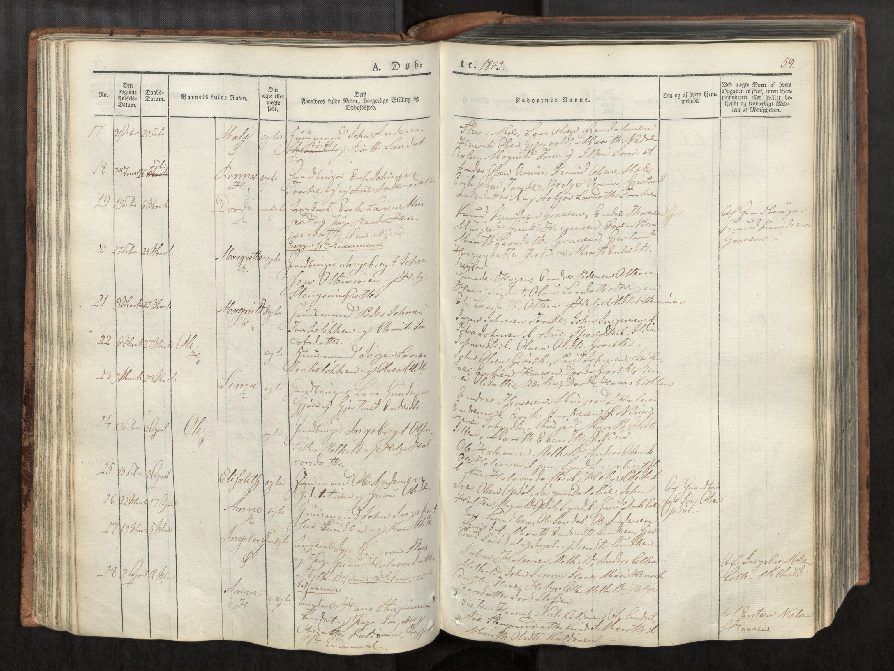 Ministerialprotokoller, klokkerbøker og fødselsregistre - Møre og Romsdal, AV/SAT-A-1454/590/L1012: Parish register (official) no. 590A04, 1832-1846, p. 59