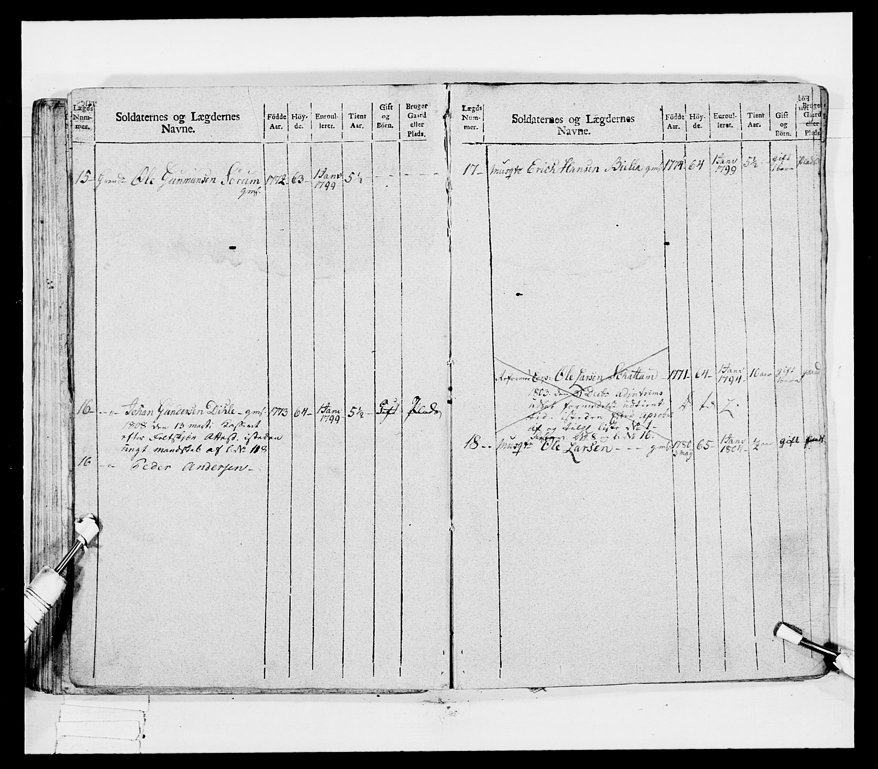 Generalitets- og kommissariatskollegiet, Det kongelige norske kommissariatskollegium, AV/RA-EA-5420/E/Eh/L0041: 1. Akershusiske nasjonale infanteriregiment, 1804-1808, p. 205