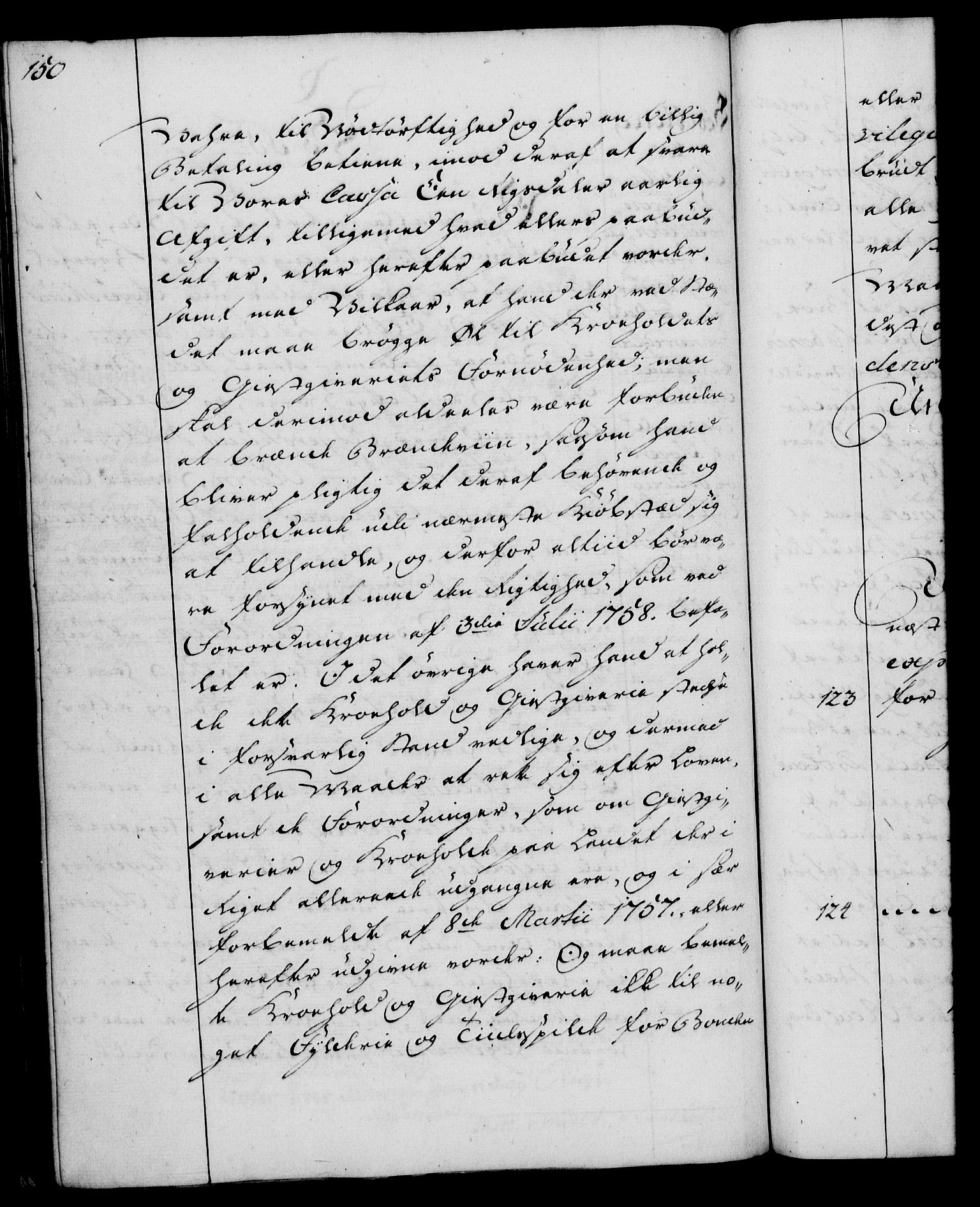 Rentekammeret, Kammerkanselliet, AV/RA-EA-3111/G/Gg/Gga/L0007: Norsk ekspedisjonsprotokoll med register (merket RK 53.7), 1759-1768, p. 150