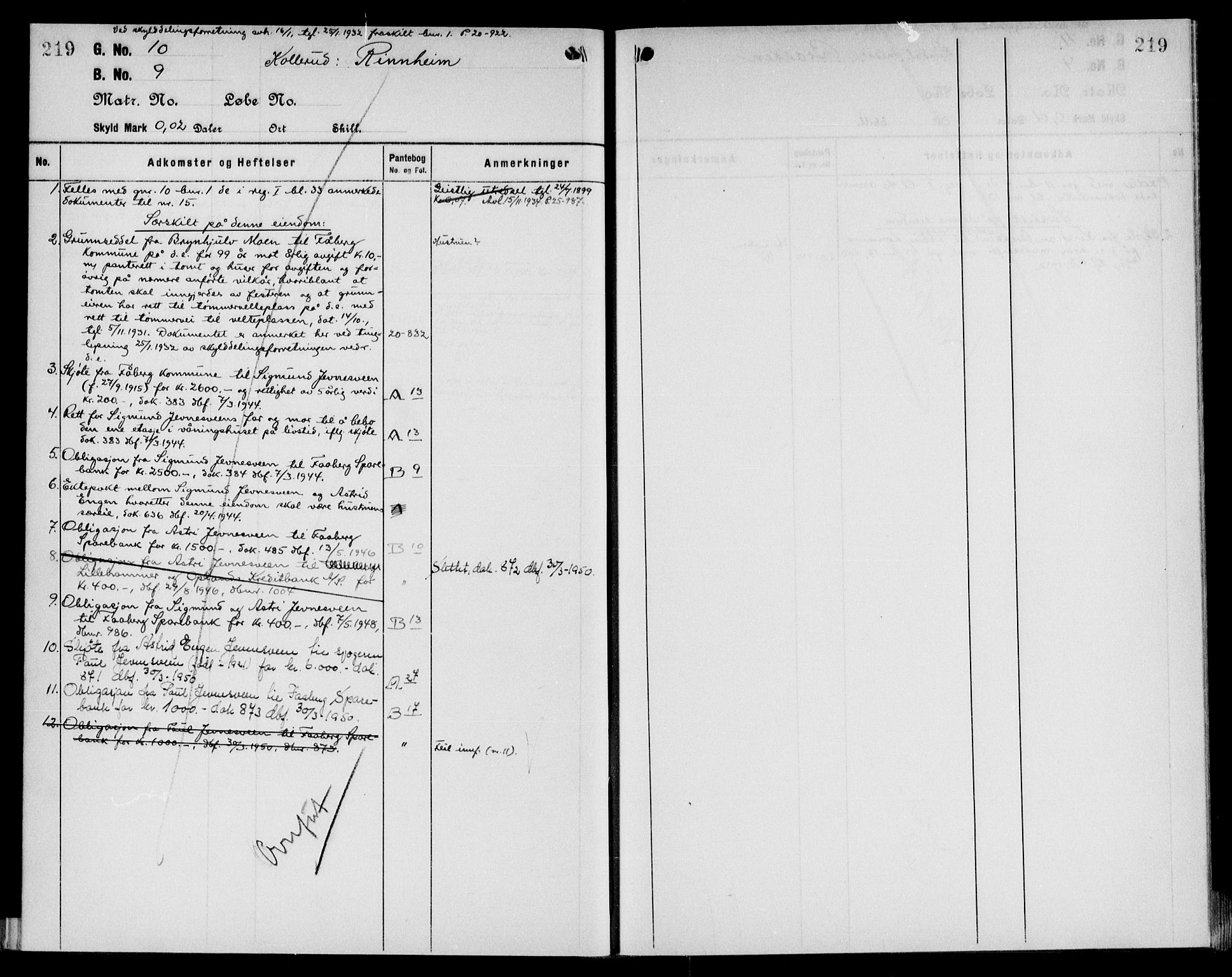 Sør-Gudbrandsdal tingrett, AV/SAH-TING-004/H/Ha/Hae/L0005: Mortgage register no. 3.5, 1924-1954, p. 219