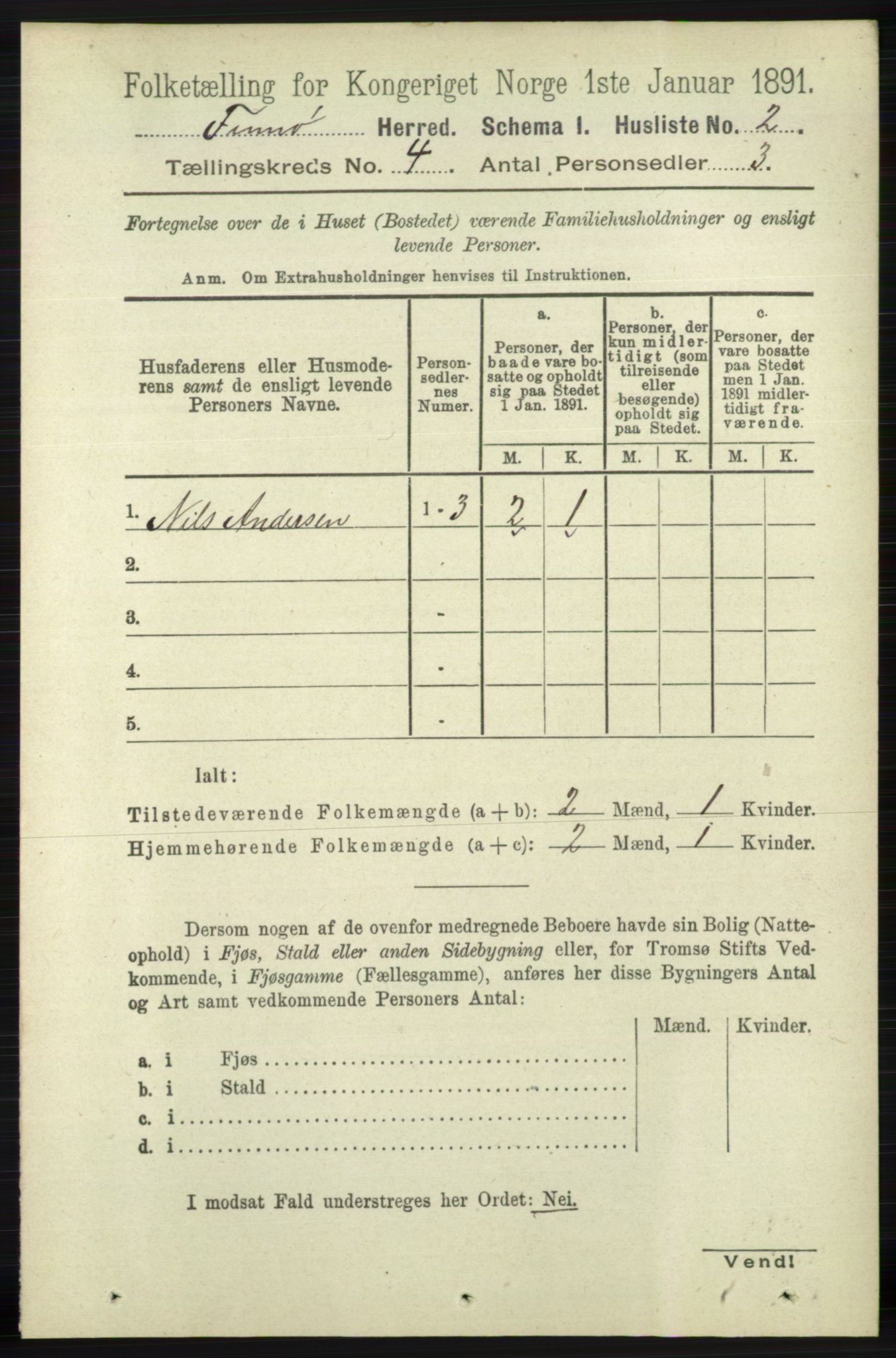 RA, 1891 census for 1141 Finnøy, 1891, p. 779