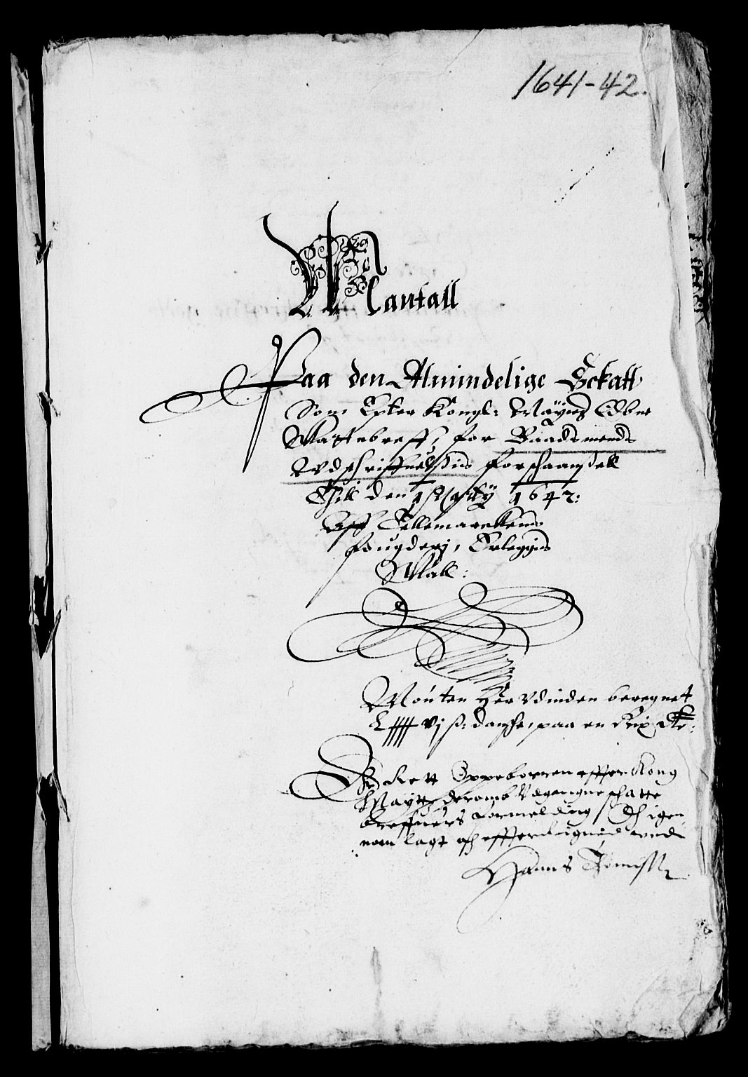 Rentekammeret inntil 1814, Reviderte regnskaper, Lensregnskaper, RA/EA-5023/R/Rb/Rbp/L0027: Bratsberg len, 1641-1643