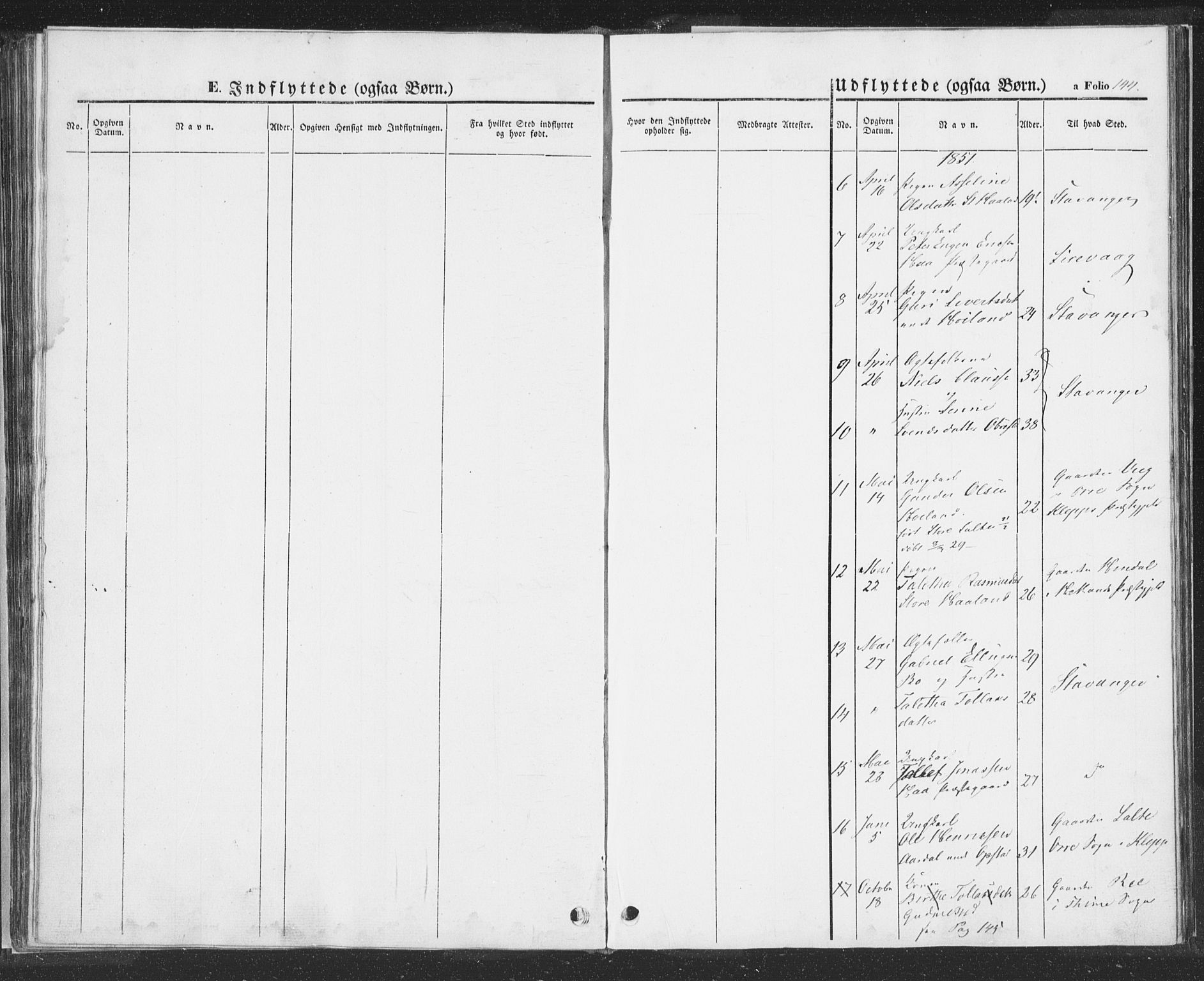 Hå sokneprestkontor, AV/SAST-A-101801/001/30BA/L0006: Parish register (official) no. A 5, 1842-1853, p. 144