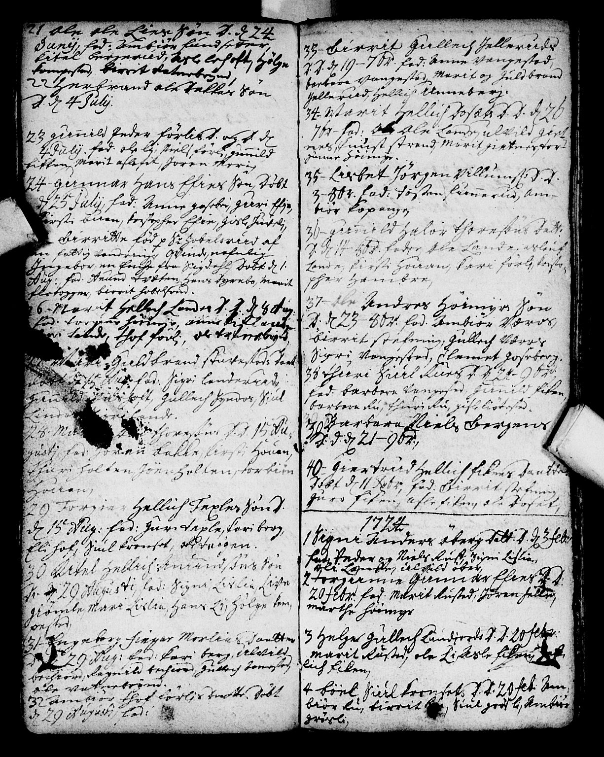 Flesberg kirkebøker, SAKO/A-18/F/Fa/L0001: Parish register (official) no. I 1, 1688-1725