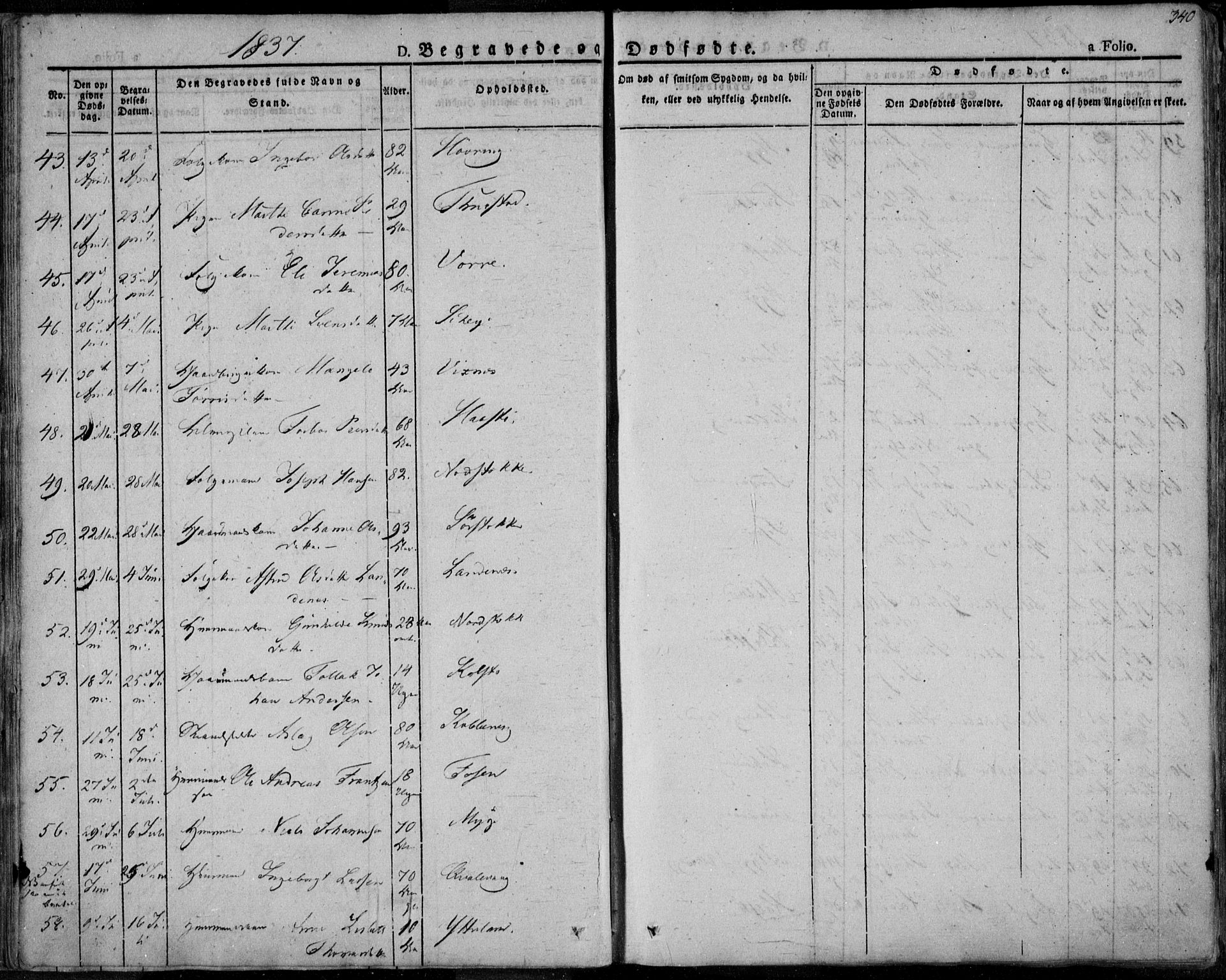 Avaldsnes sokneprestkontor, AV/SAST-A -101851/H/Ha/Haa/L0005: Parish register (official) no. A 5.2, 1825-1841, p. 340