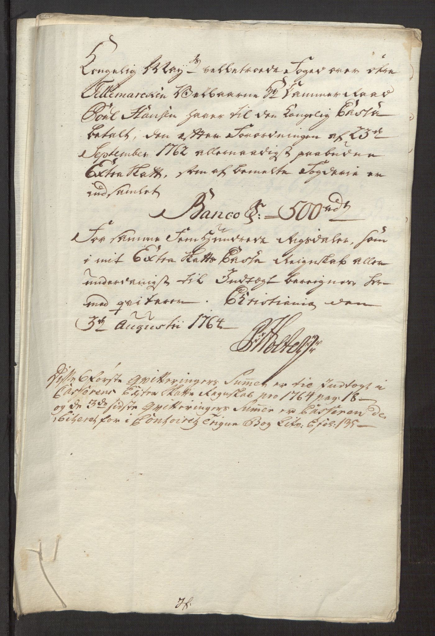 Rentekammeret inntil 1814, Reviderte regnskaper, Fogderegnskap, RA/EA-4092/R38/L2293: Ekstraskatten Øvre Telemark, 1762-1770, p. 47