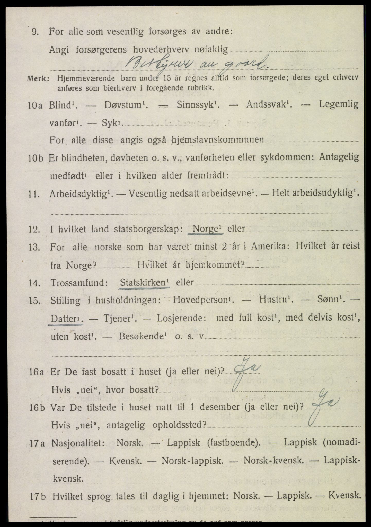 SAT, 1920 census for Røra, 1920, p. 1536