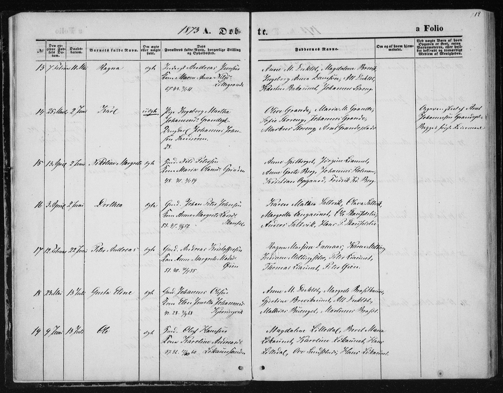 Ministerialprotokoller, klokkerbøker og fødselsregistre - Nord-Trøndelag, AV/SAT-A-1458/733/L0324: Parish register (official) no. 733A03, 1870-1883, p. 12