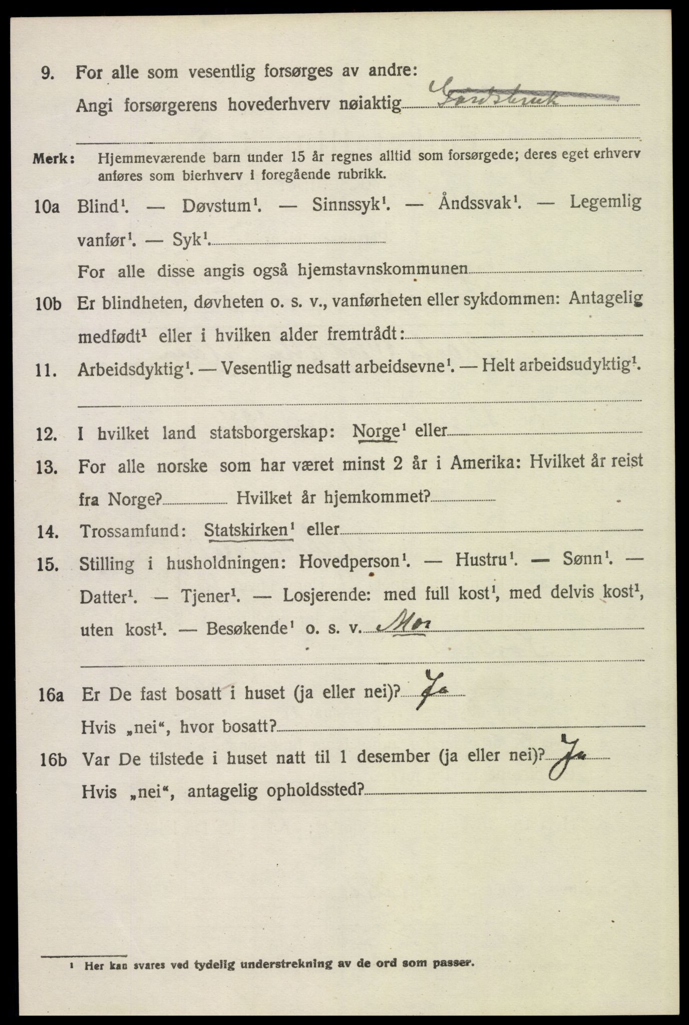 SAH, 1920 census for Trysil, 1920, p. 4056