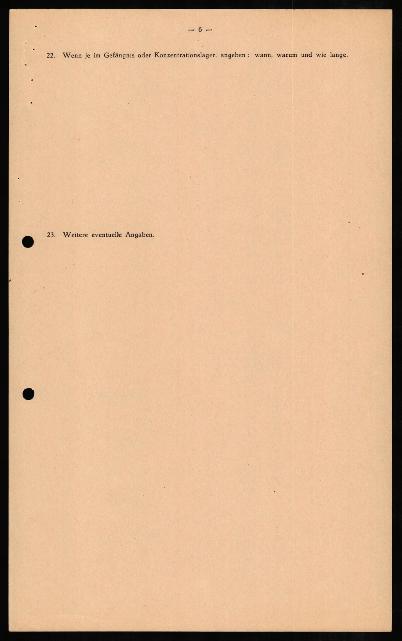 Forsvaret, Forsvarets overkommando II, RA/RAFA-3915/D/Db/L0005: CI Questionaires. Tyske okkupasjonsstyrker i Norge. Tyskere., 1945-1946, p. 362