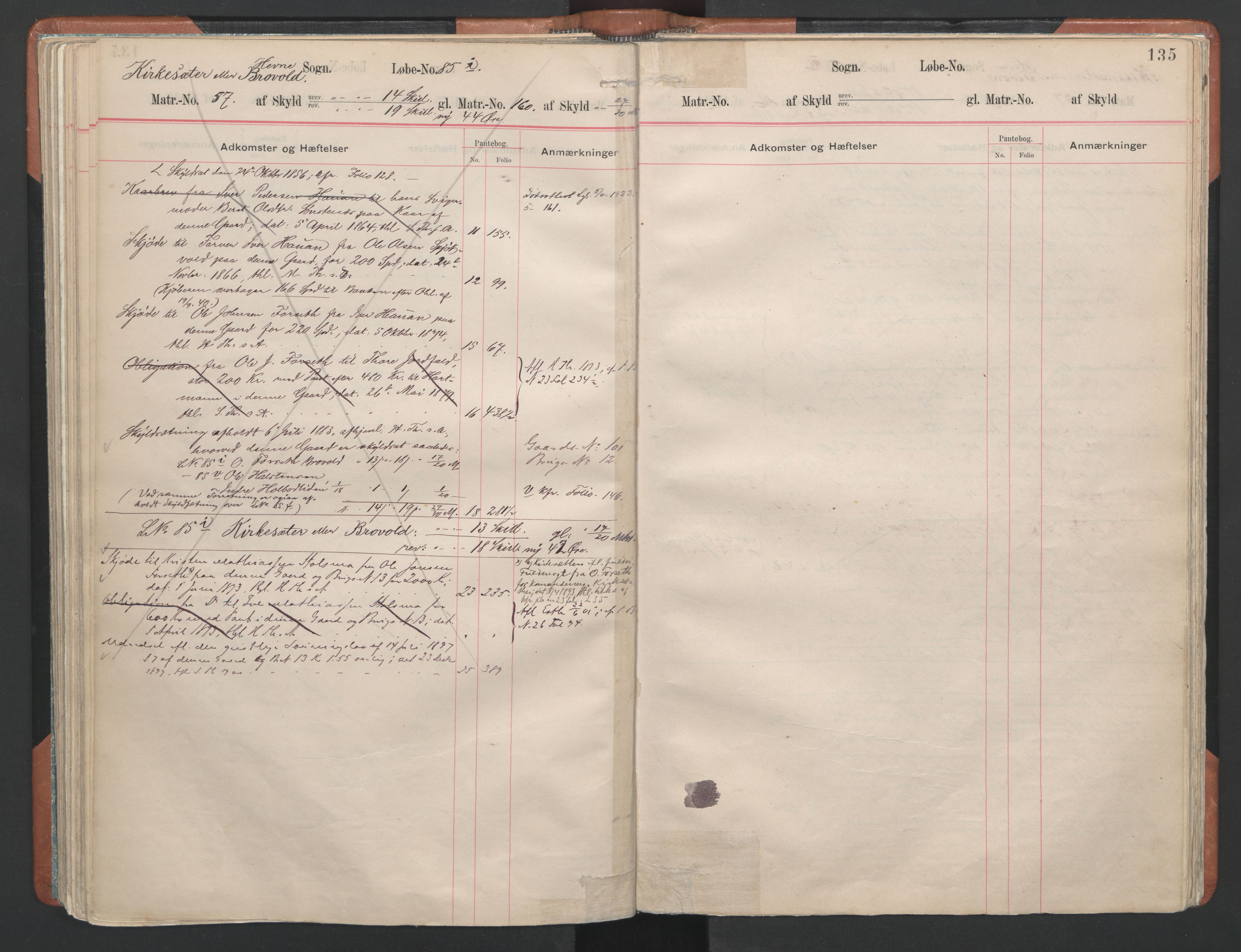 Hitra sorenskriveri, AV/SAT-A-0018/2/2A/L0019: Mortgage register no. 19, p. 135