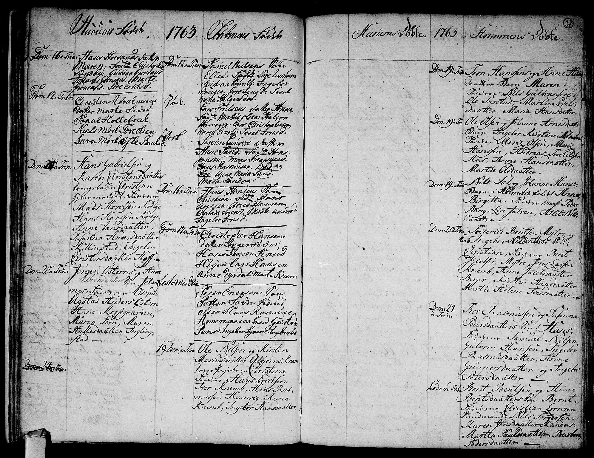 Hurum kirkebøker, SAKO/A-229/F/Fa/L0006: Parish register (official) no. 6, 1756-1770, p. 37