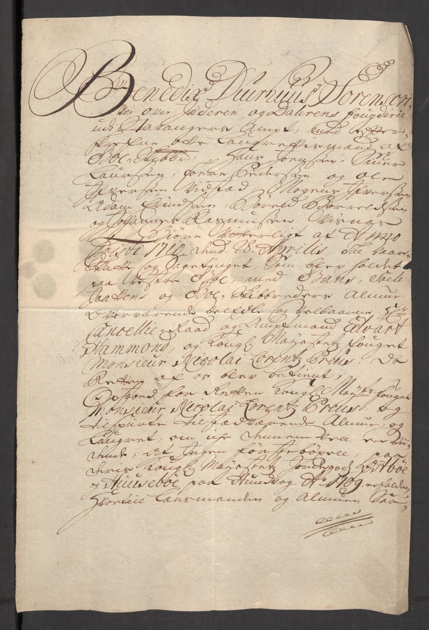 Rentekammeret inntil 1814, Reviderte regnskaper, Fogderegnskap, RA/EA-4092/R46/L2734: Fogderegnskap Jæren og Dalane, 1709-1710, p. 28